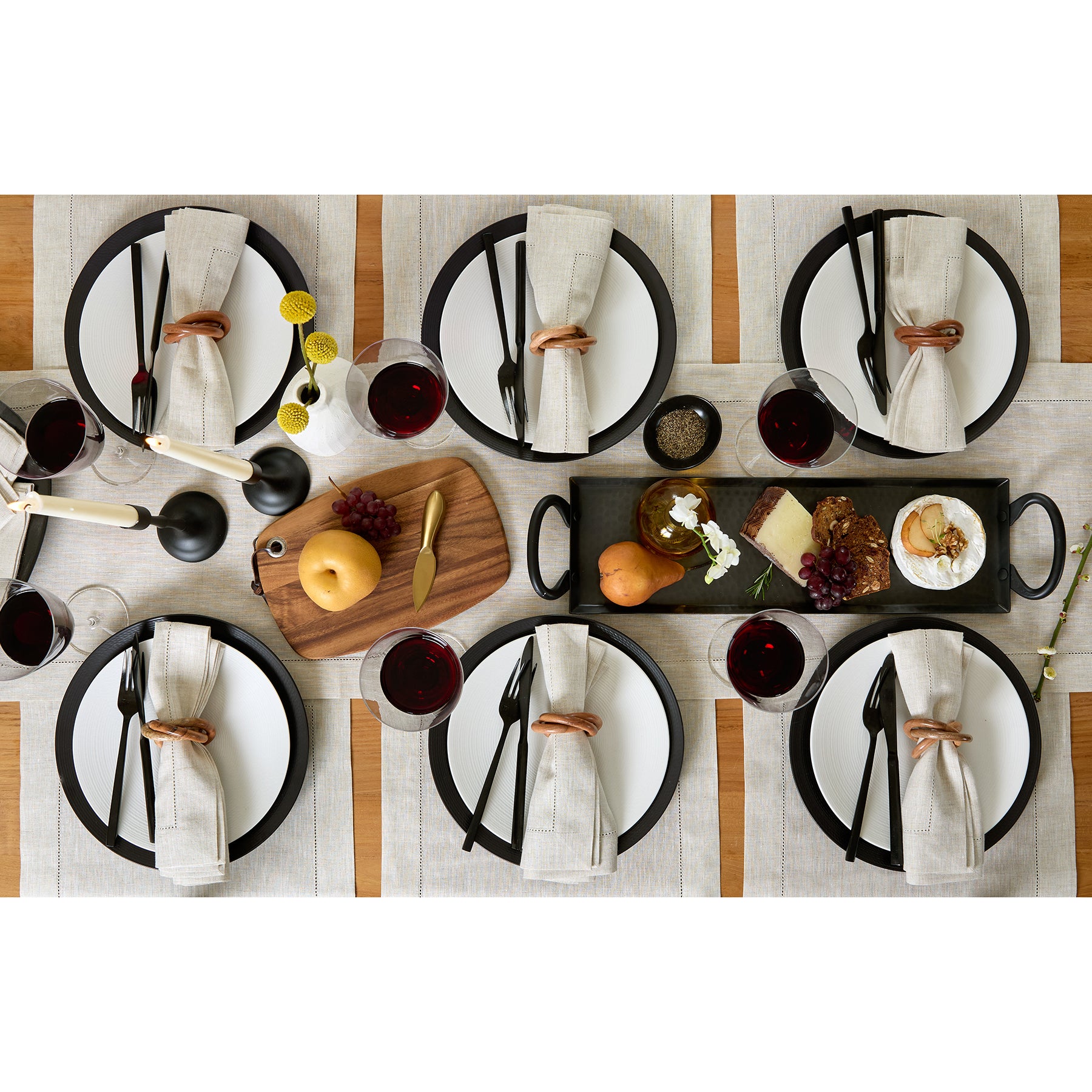 Elegant Classic Hemstitch Table Runner - 12x72 Inch White Linen Table Decor for Dining Room, Wedding & Holiday Parties - Perfect for Farmhouse, Rustic & Boho Home Decor