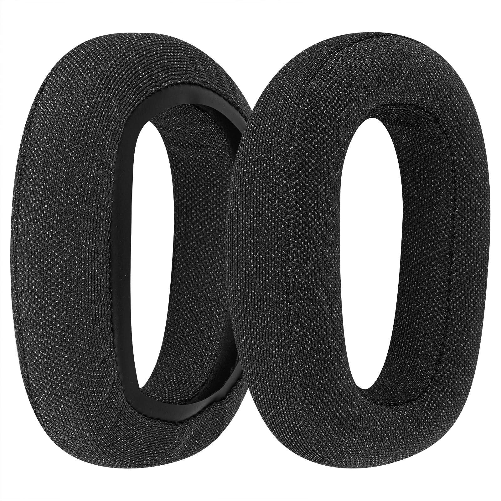 Geekria Replacement Ear Pads for Logitech Zone Vibe 100 Headphones - Comfort Mesh Fabric Ear Cushions - Black Repair Parts - Perfect for Office, Gaming & Travel Use