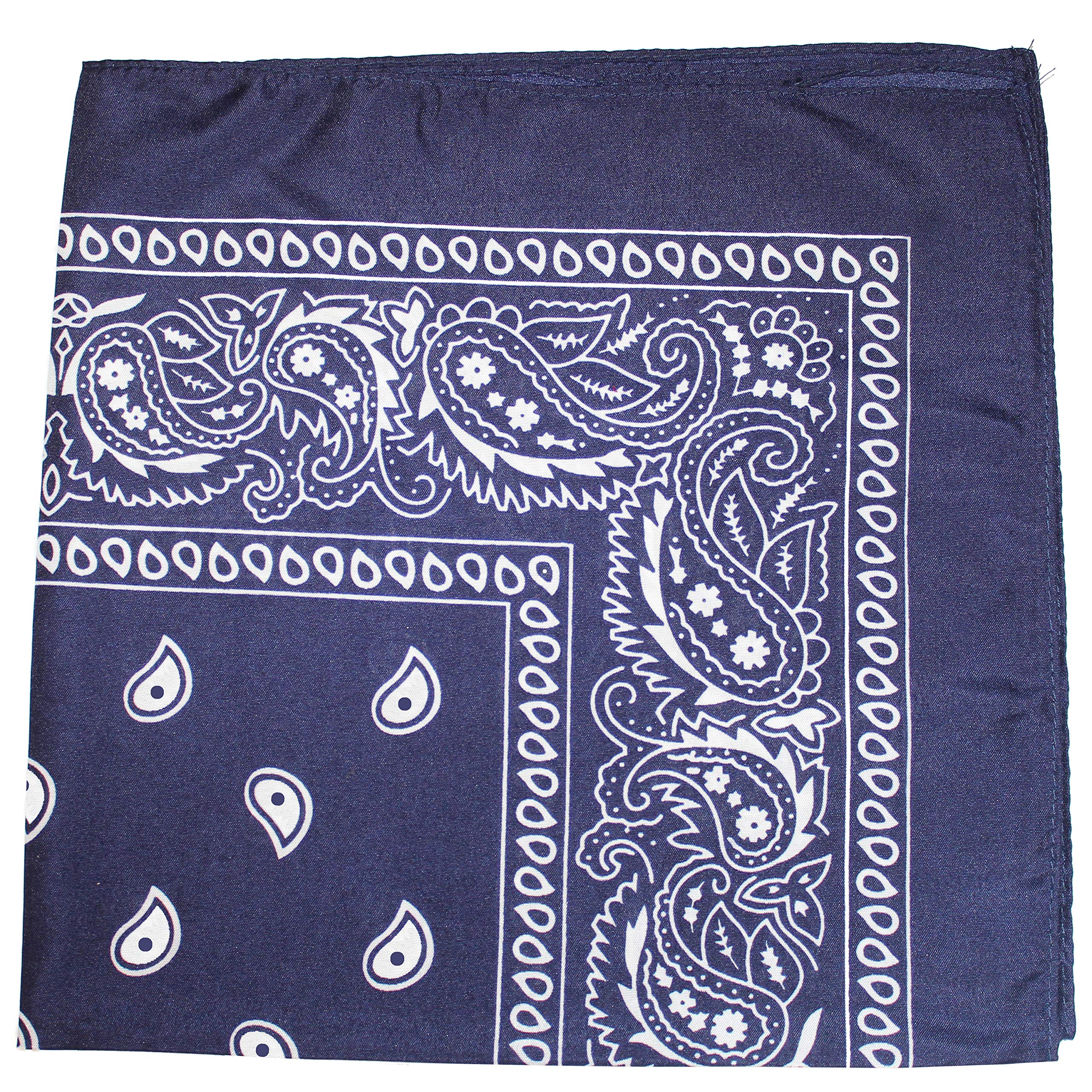 36-Pack Extra Large Cotton Paisley Bandanas for Pets & Fashion