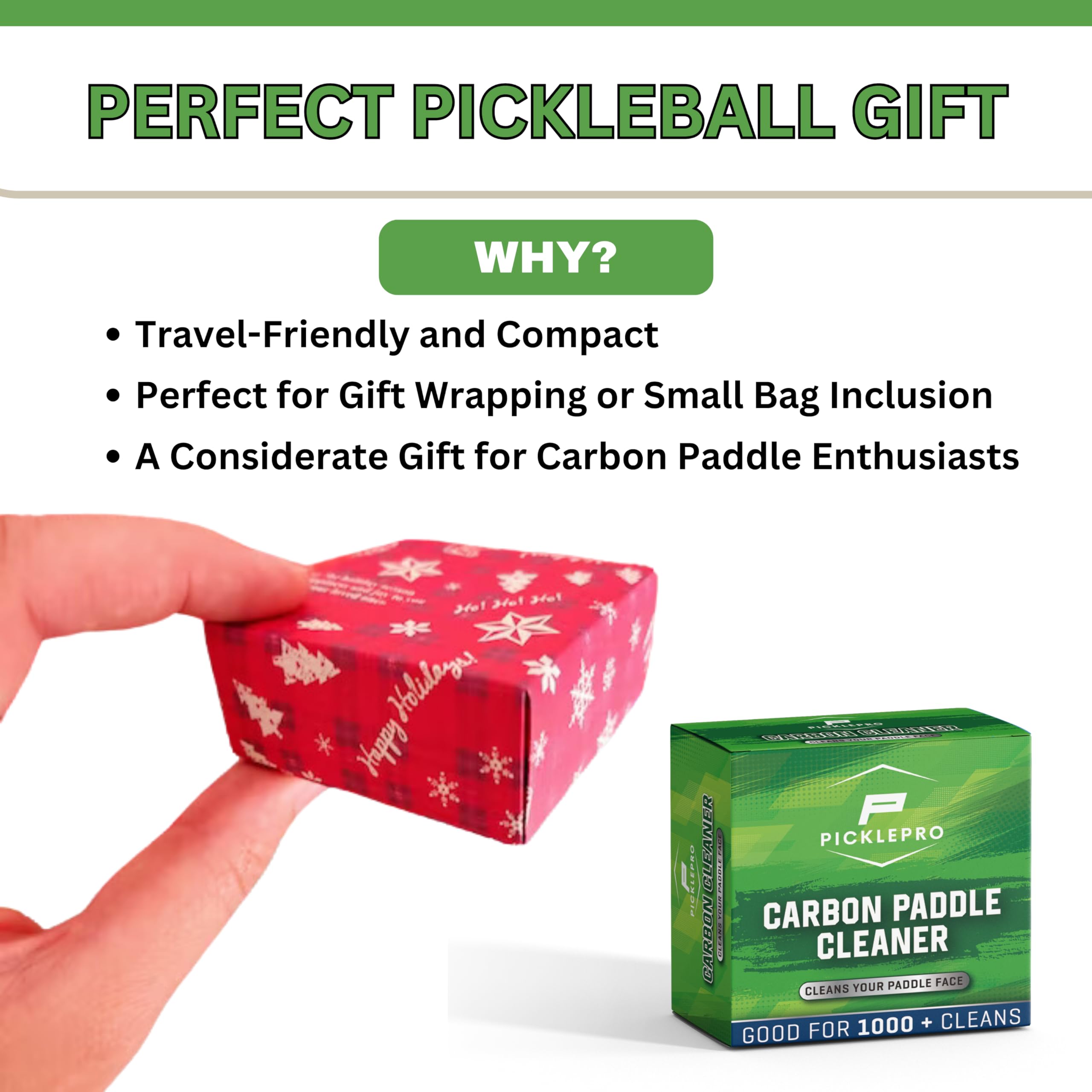 PicklePro Carbon Fiber Pickleball Paddle Cleaner - Best Pickleball Accessories for Removing Dirt & Micro Strands - Perfect Pickleball Gifts for Players - Use After Games to Maintain Paddle Performance