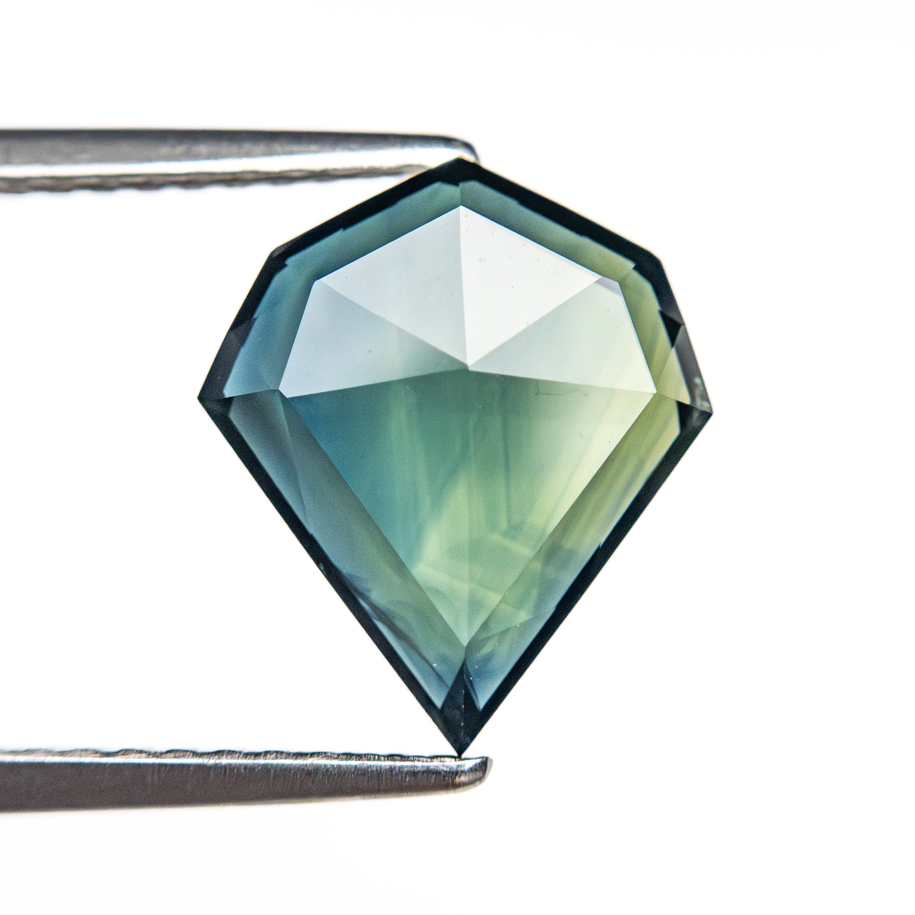 2.42ct Natural Shield Rose Cut Sapphire Gemstone - 11.00x9.47x2.93mm for Jewelry Making, Engagement Rings & Unique Gifts