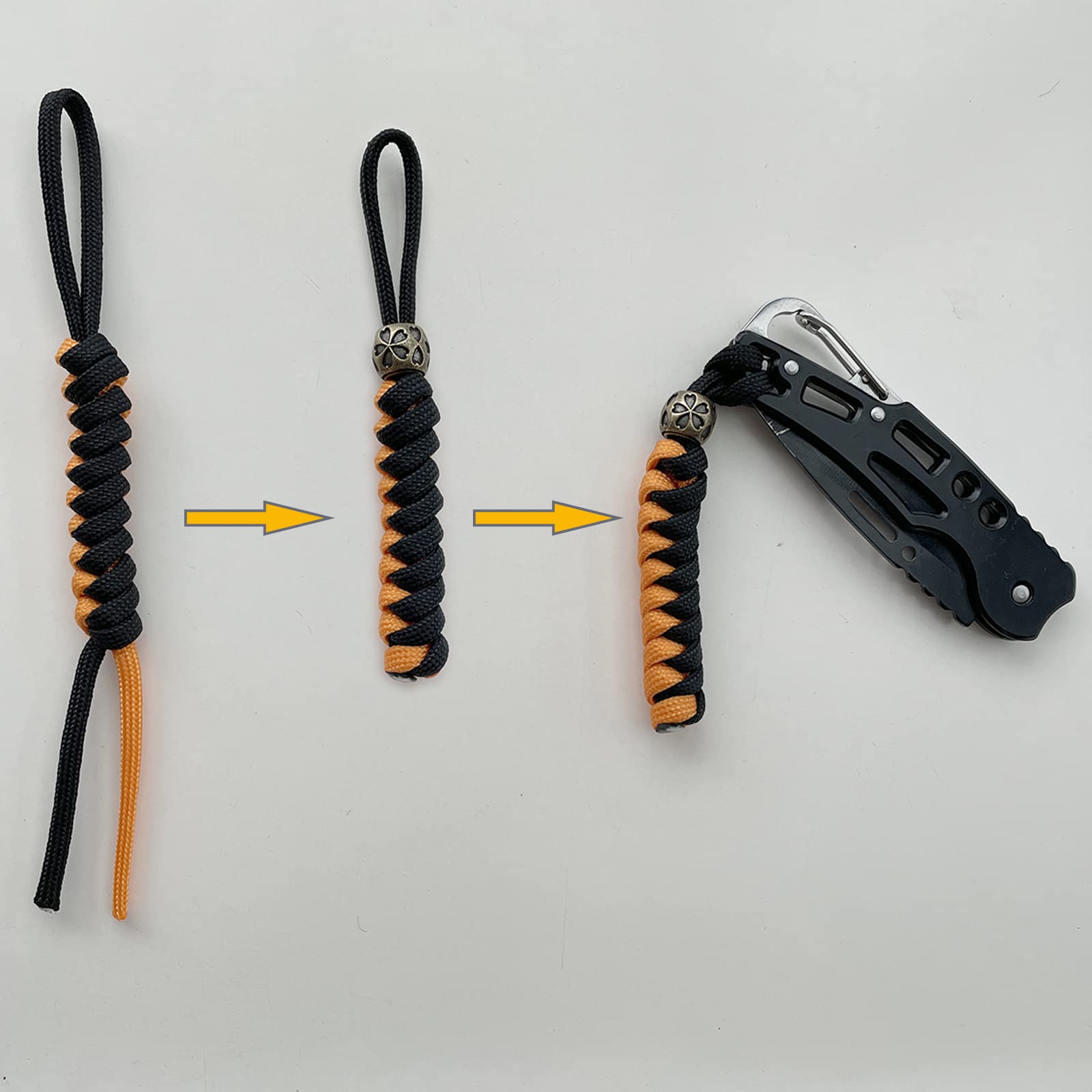 Handcrafted Paracord Lanyards 5 Pack - Keychain for Knives & Backpacks | Outdoor Gear Accessory