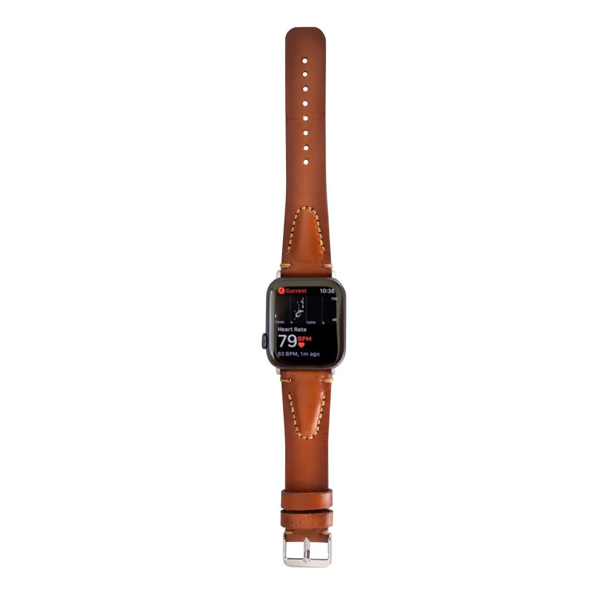 Premium Brown Leather Sport Band for Apple Watch - Avila Series - Durable & Stylish for Workouts, Running & Everyday Wear