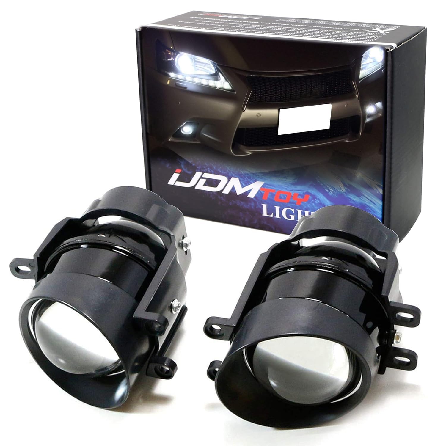 OEM Replacement Projector Fog Light Assemblies for Lexus IS GS CT LX RX & Toyota Camry Venza Prius Sienna - Xenon/LED Compatible (Bulbs Not Included) | Upgrade Your Vehicle's Night Visibility for Safer Driving