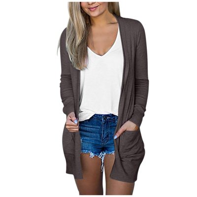 The Perfect Companion for Every Season: FABIRUT Women's Plus Size Open Front Cardigan