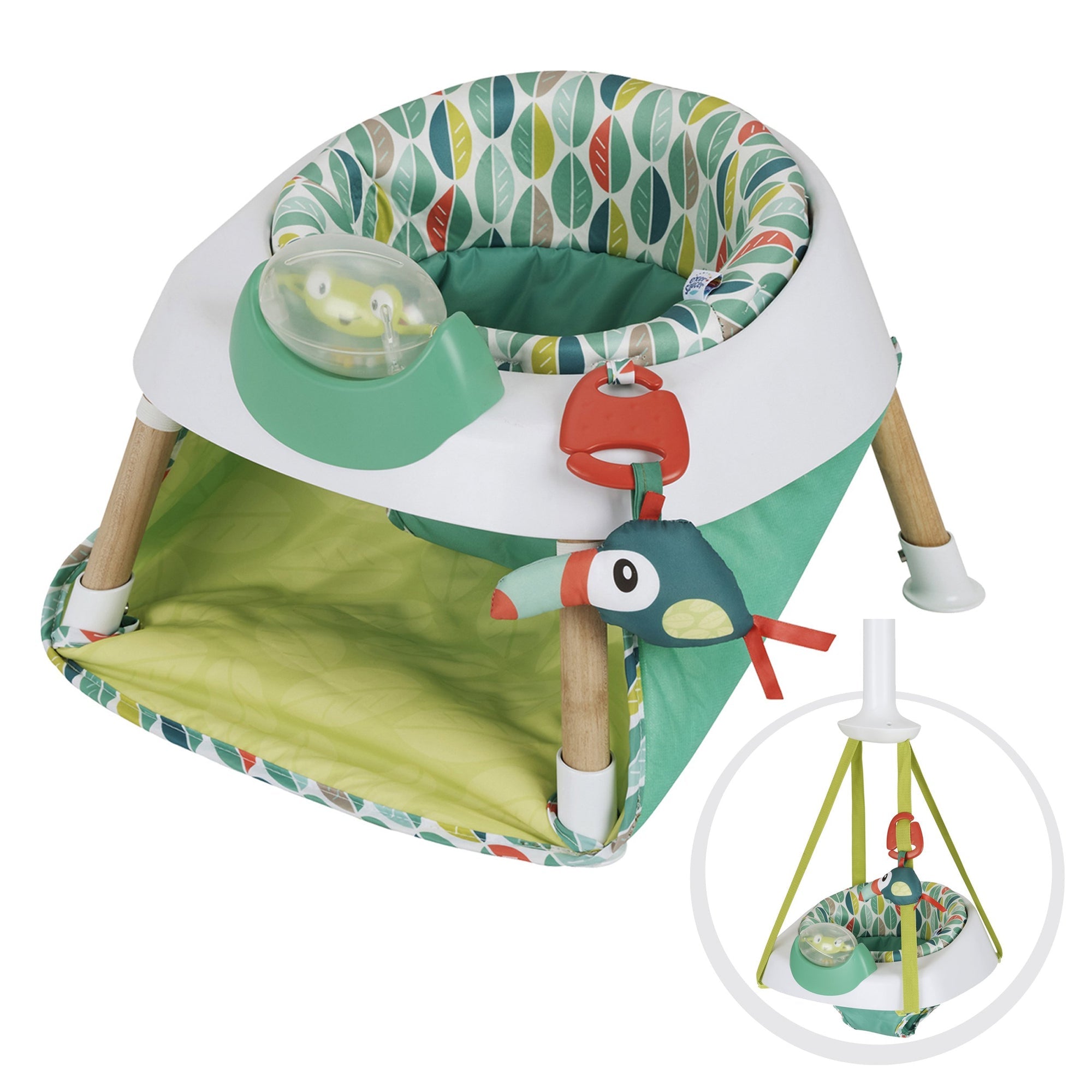 Evenflo ExerSaucer 2-in-1 Baby Activity Seat & Door Jumper - Interactive Play Center for Infants & Toddlers - Perfect for Home Playtime, Learning & Exercise