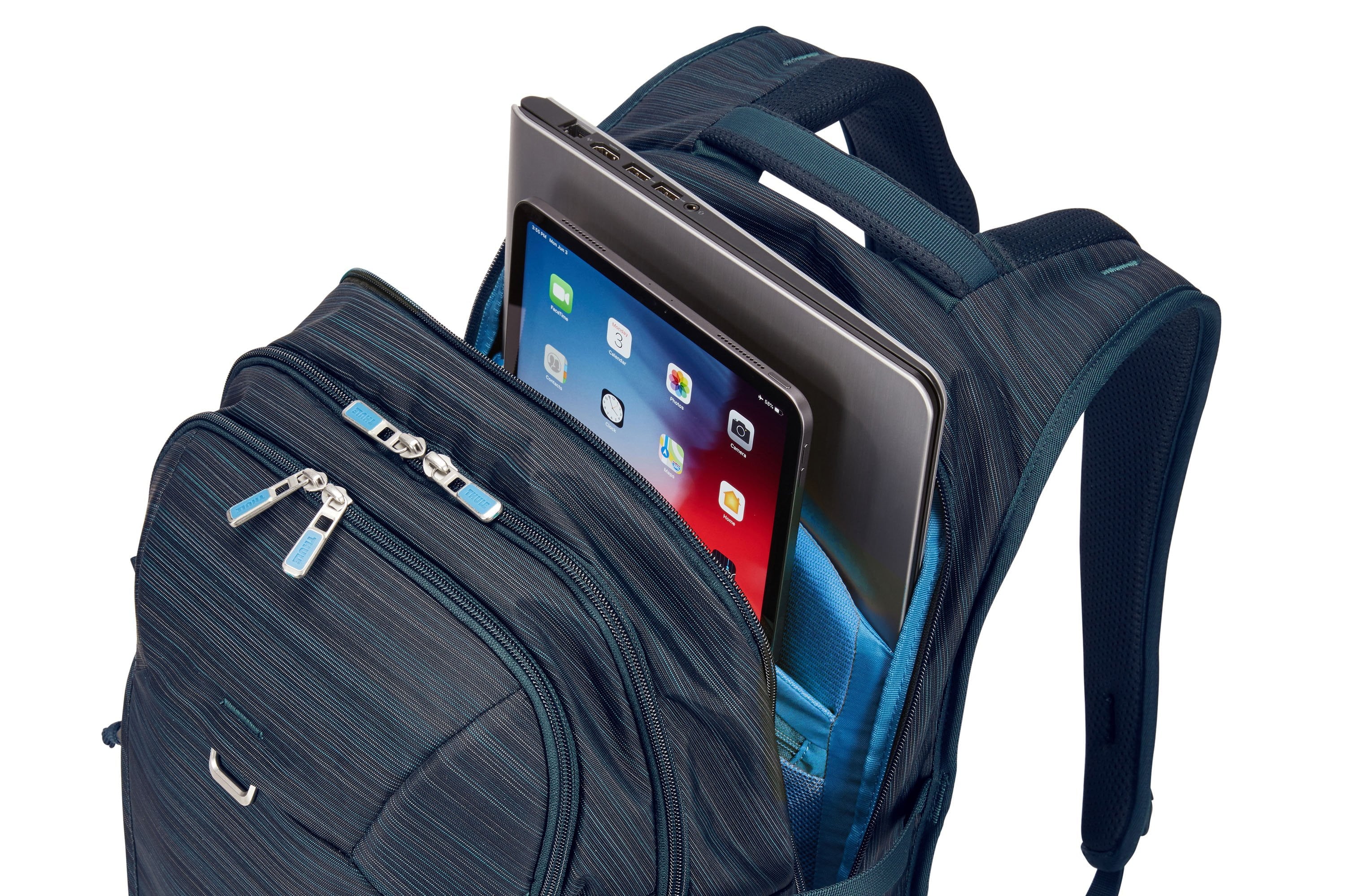 Thule Construct 28L Laptop Backpack - Carbon Blue | Water-Resistant Business Backpack for Work, Travel & Commuting | Fits 15
