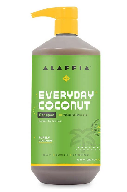 Alaffia Everyday Shea Moisturizing Shampoo & Conditioner Set - 32 oz for Dry & Damaged Hair - Natural & Organic Hair Care for Daily Use at Home or Salon