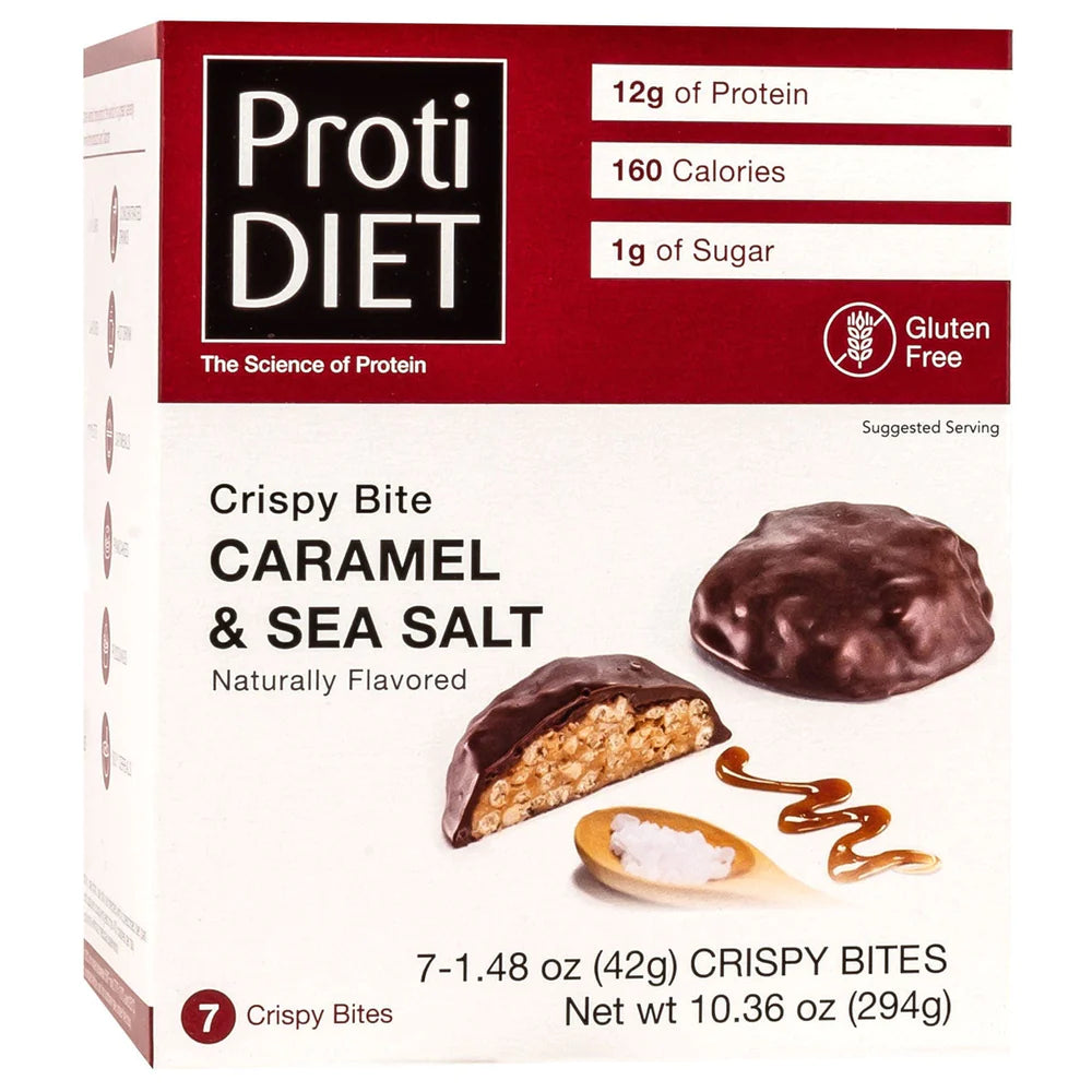 Delicious Caramel & Sea Salt Protein Bites - Low Calorie Snack for Weight Loss & Keto Diet | Perfect for On-the-Go Energy Boost & Post-Workout Recovery