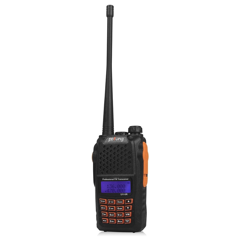 Baofeng UV-6R Dual Band Two Way Radio Walkie Talkie - 136-174MHz & 400-520MHz VHF UHF Ham Radio with Long Range, Emergency Communication for Outdoor, Hiking, Camping, and Survival