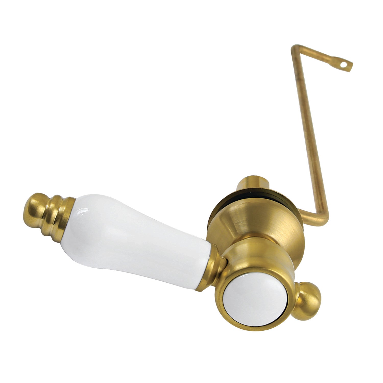 Bel Air KTBPLS7 Side Mount Toilet Tank Lever - Brushed Brass Finish for Easy Flushing | Durable Bathroom Hardware Replacement for Home & Commercial Use