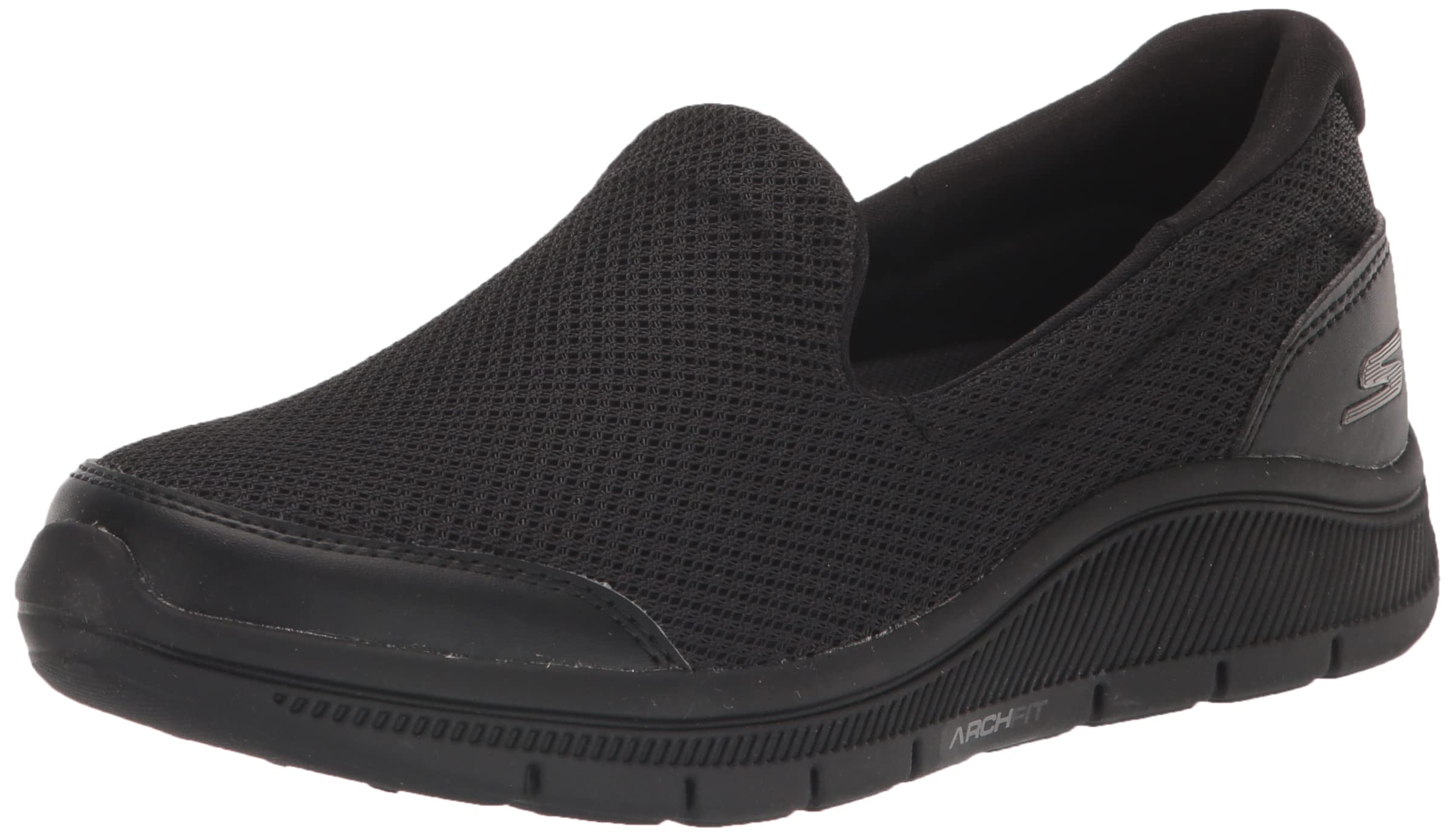 Skechers Women's Arch Fit Slip-On Walking Golf Shoes - Comfortable Support for Walking, Golf & Casual Wear - Perfect for Work, Travel & Everyday Use