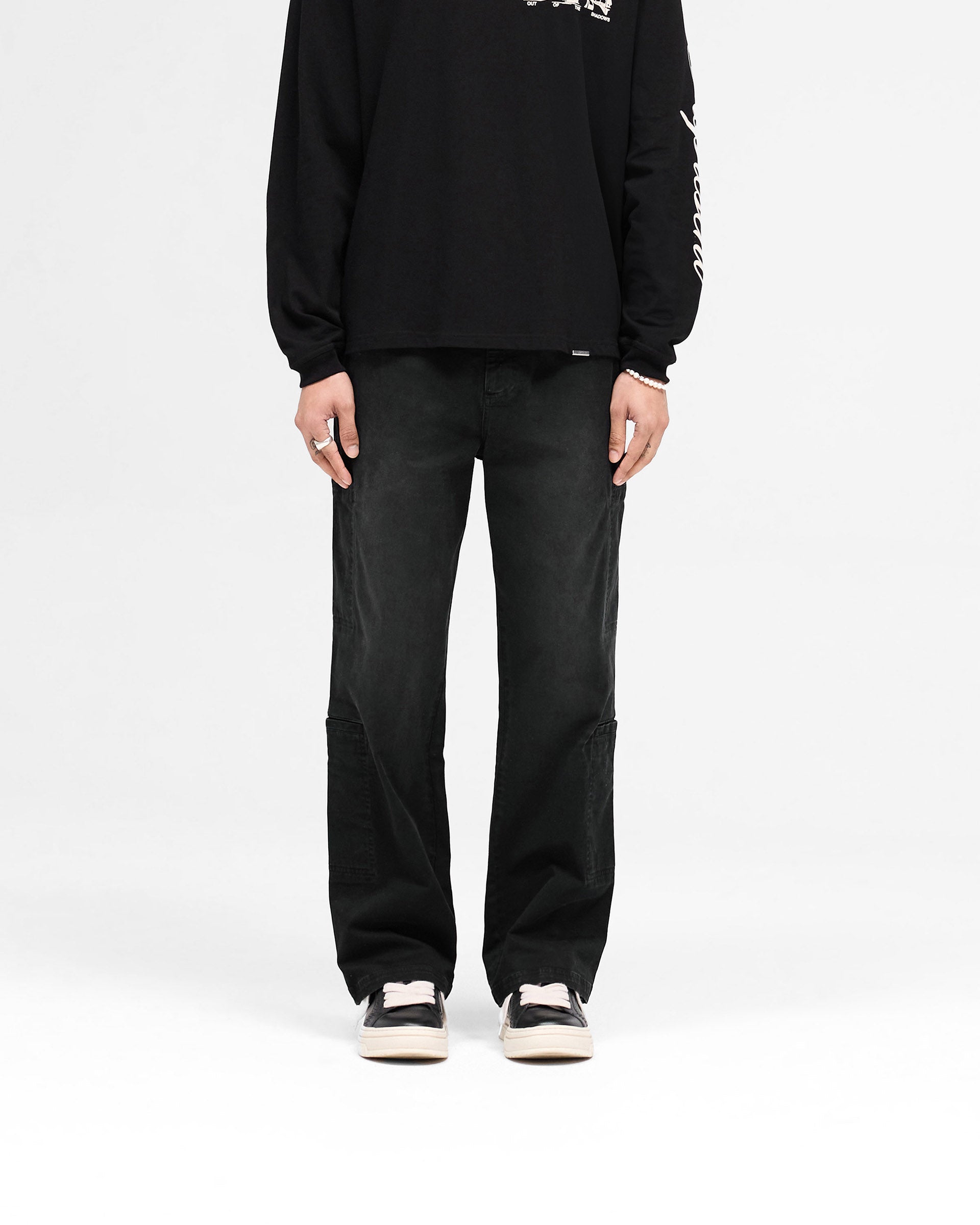 Men's Season Cargo Pants in Jet Black - Durable Tactical Pants for Outdoor Adventures, Hiking & Casual Wear