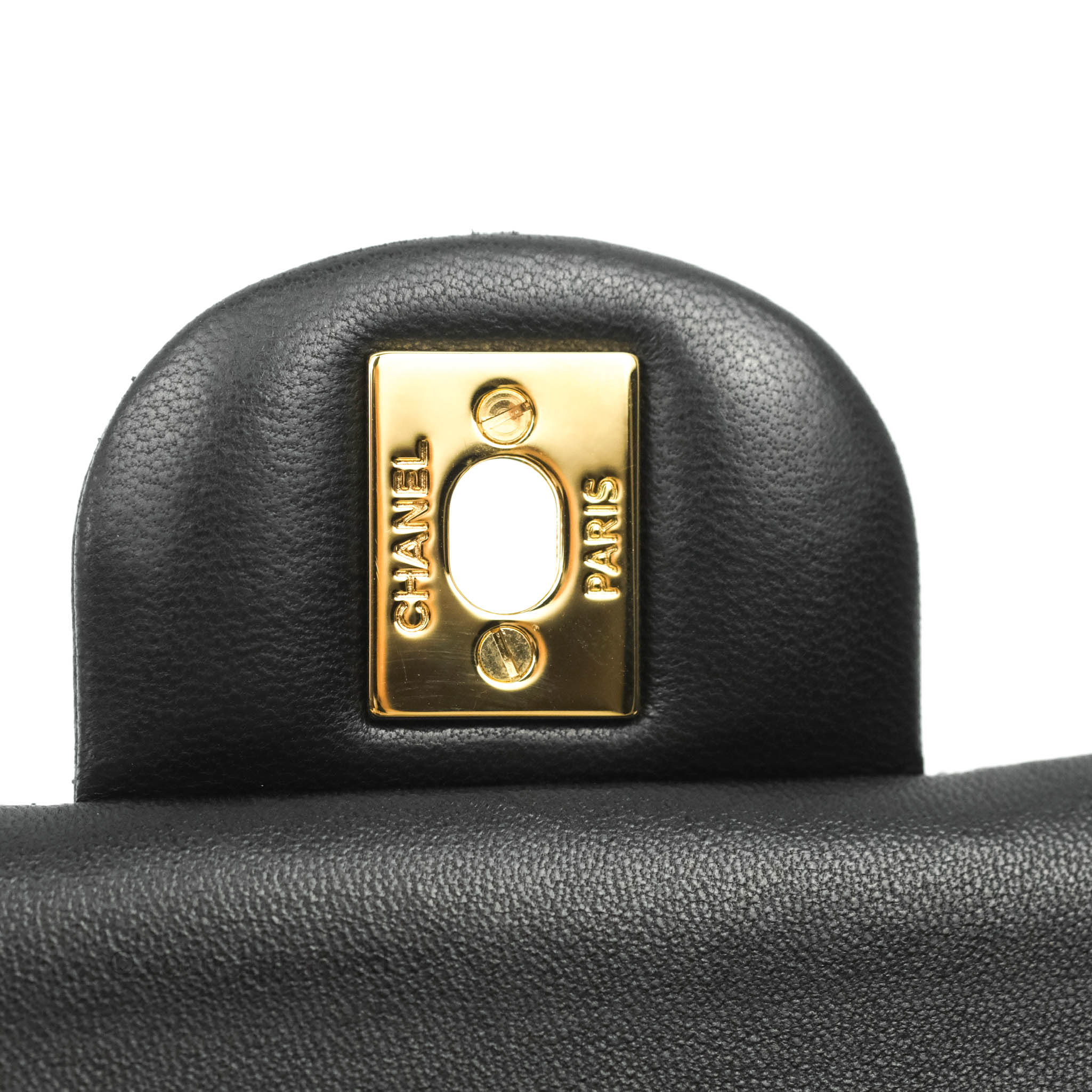 Chanel Classic Medium Double Flap Bag in Black Lambskin Leather with Gold Hardware - Luxury Handbag for Women, Perfect for Work, Evening Events & Special Occasions