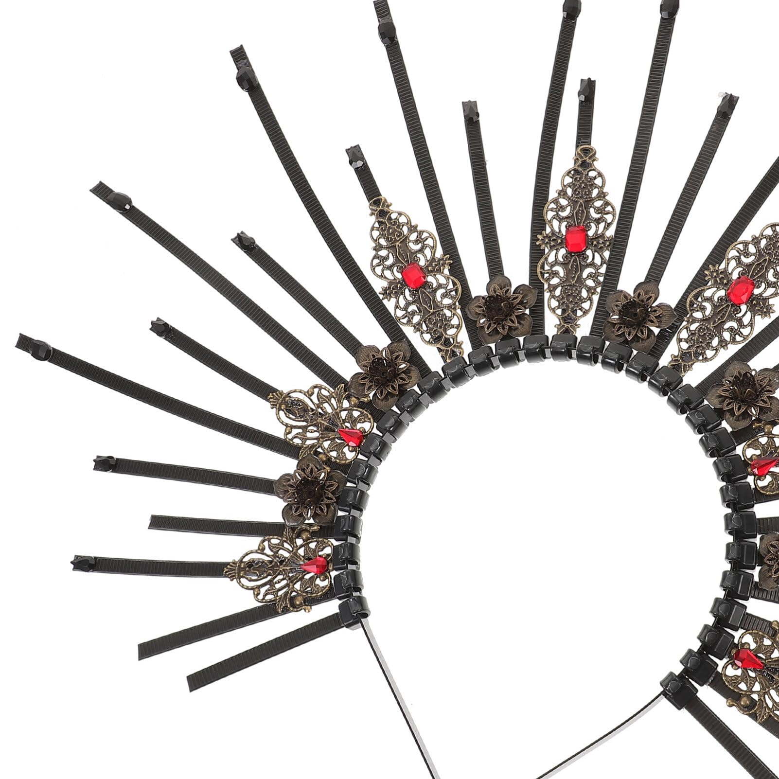 Beavorty Women's Carnival Headbands - Adjustable Plastic Hair Crown Headpiece for Cosplay, Costume Parties & Festivals - Elegant Hair Bands & Hair Ties for Adults (Great for Halloween, Mardi Gras & Themed Events)