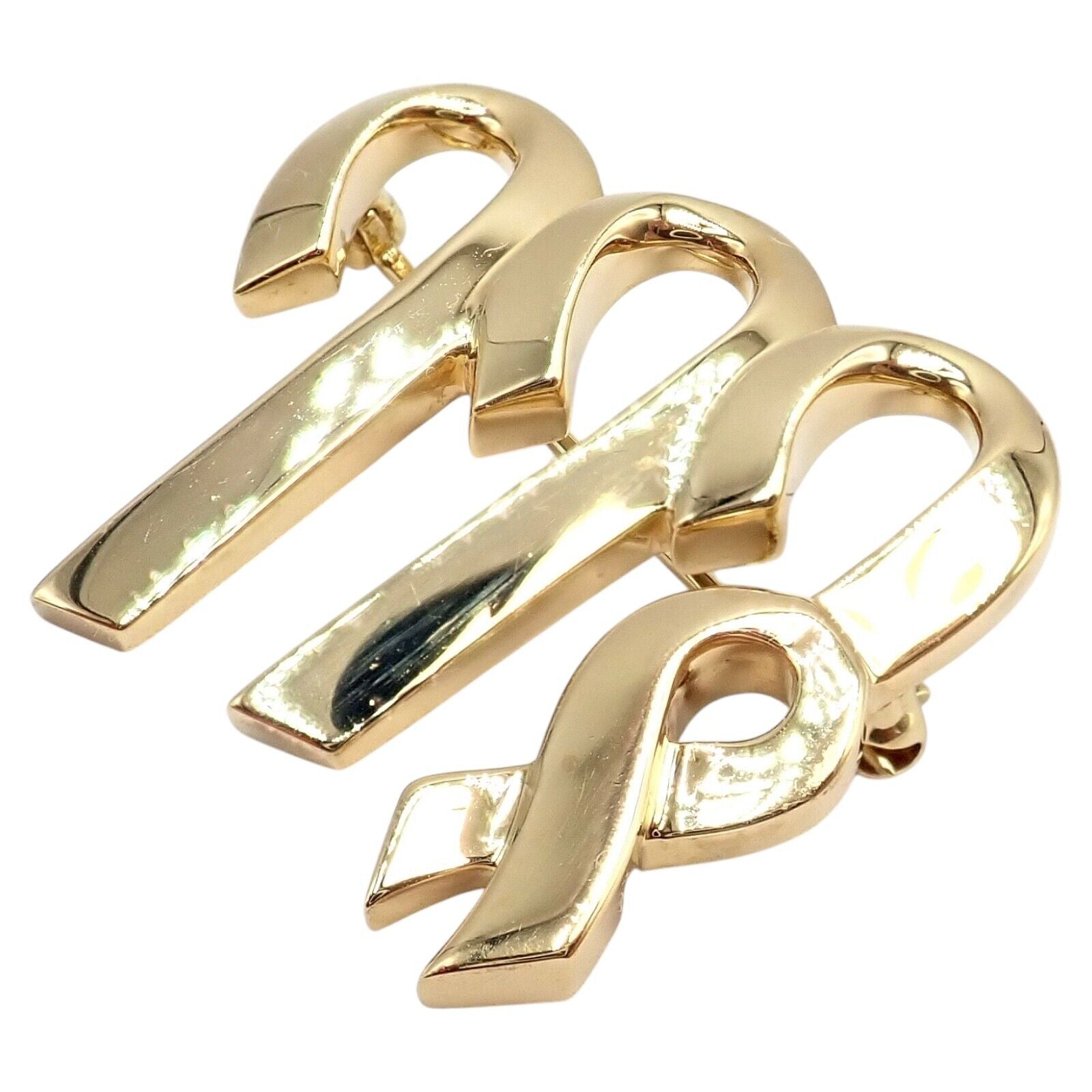 Authentic Tiffany & Co Paloma Picasso 18k Yellow Gold Zodiac Virgo Pin Brooch - Elegant Jewelry Gift for Virgo Women, Perfect for Special Occasions & Collectors