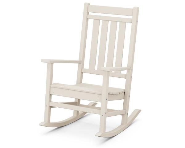 Premium Polywood Estate Rocking Chair - All-Weather Outdoor Patio Furniture - Perfect for Porch, Garden & Backyard Relaxation