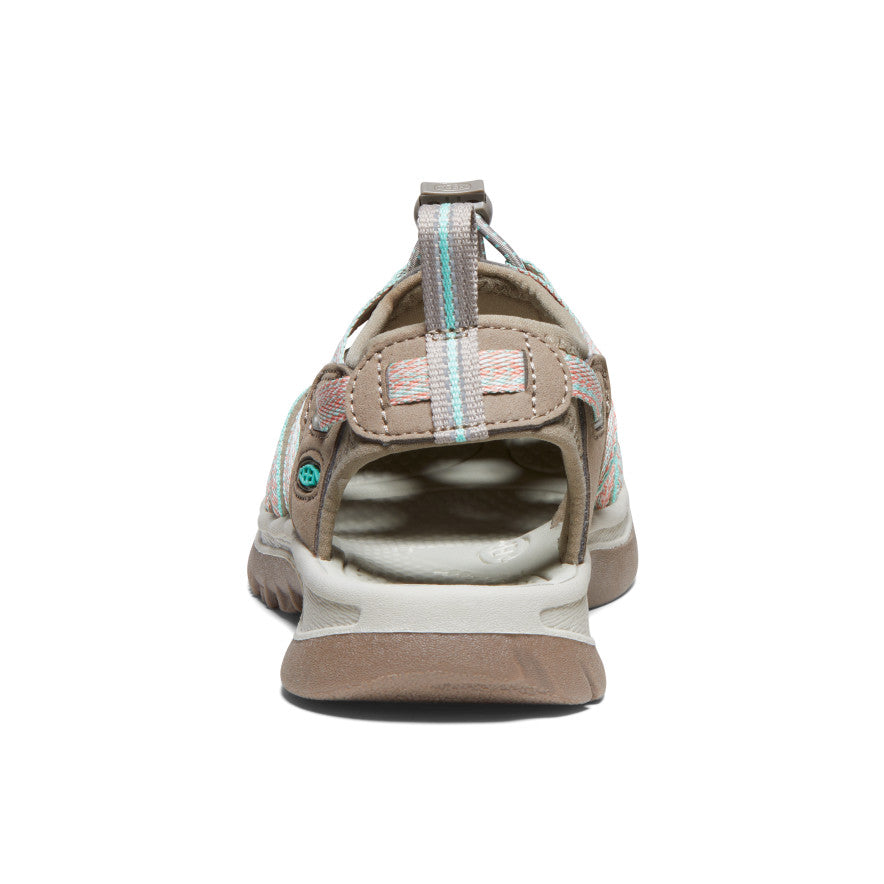 Women's Whisper Comfortable Sandals in Taupe & Coral | Stylish Summer Footwear for Beach, Travel & Casual Outings