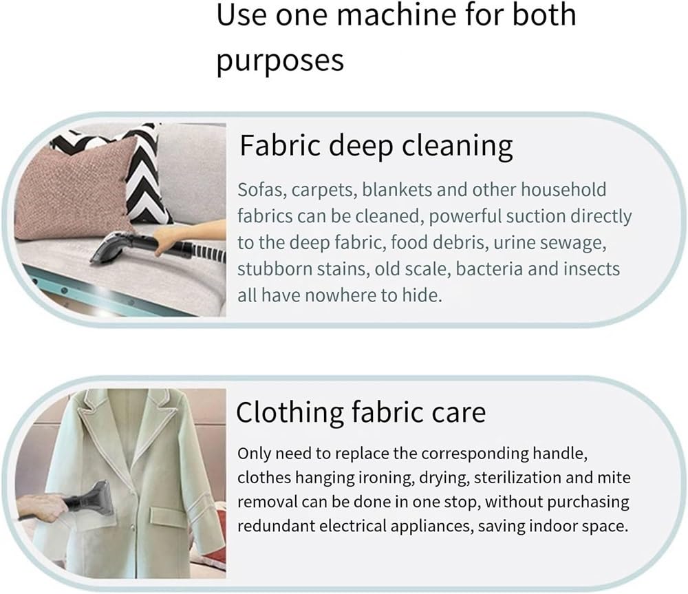 All-in-One Steam Cleaner with Spray & Suction for Home - Carpet, Curtain, Sofa Cleaning Machine | Perfect for Pet Hair, Stains & Deep Cleaning
