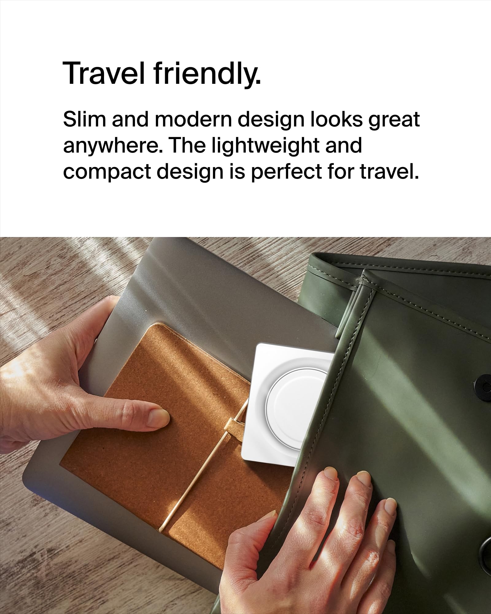 Belkin 2-in-1 MagSafe Wireless Charging Pad 15W Fast Charger - Compatible with iPhone 16/15/14/13 Series, AirPods & MagSafe Devices - White | Perfect for Bedside, Office & Travel Charging Station
