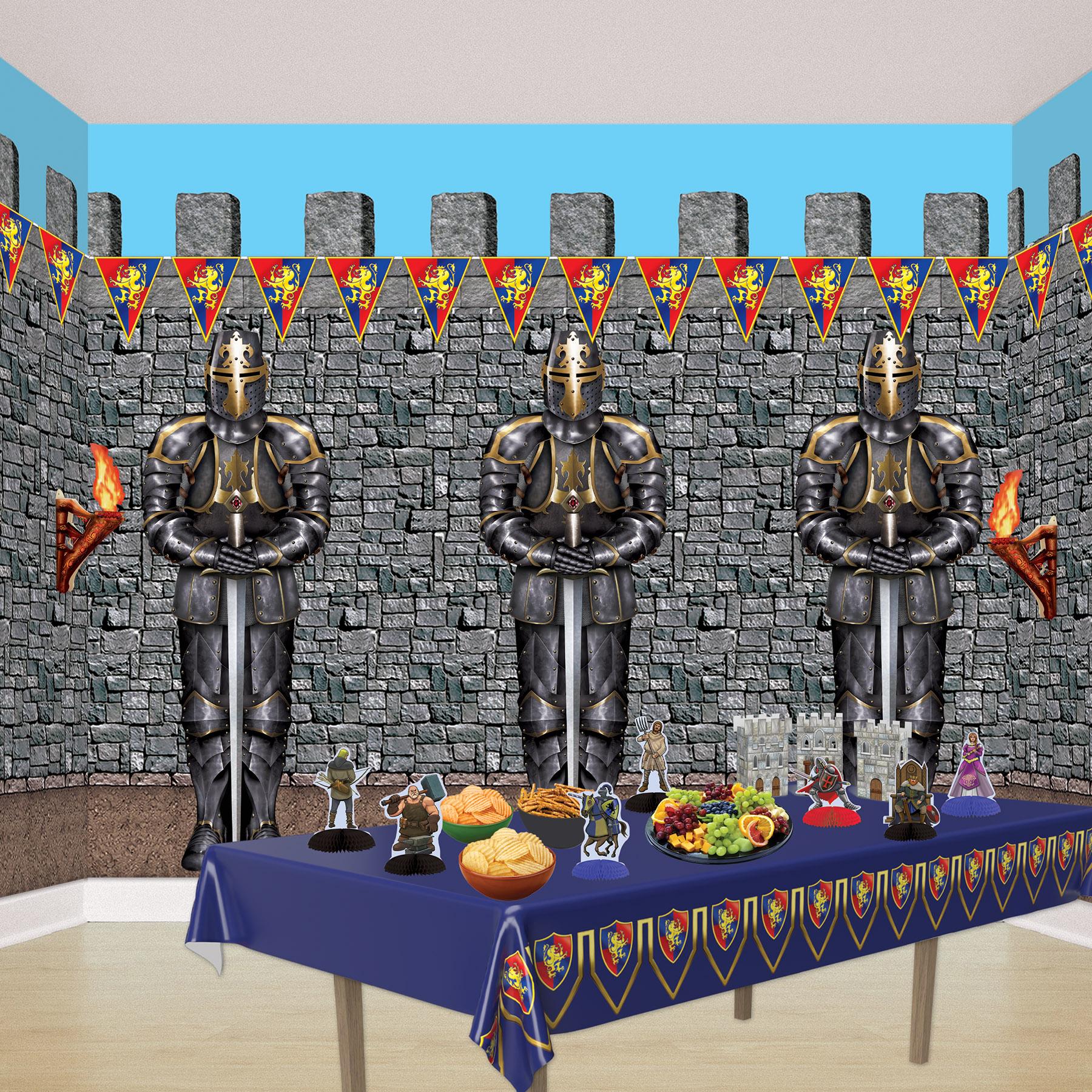 12 Pack Beistle Jointed Black Knight Halloween Party Decorations - Perfect for Spooky Themed Parties, Haunted Houses, and Medieval Events