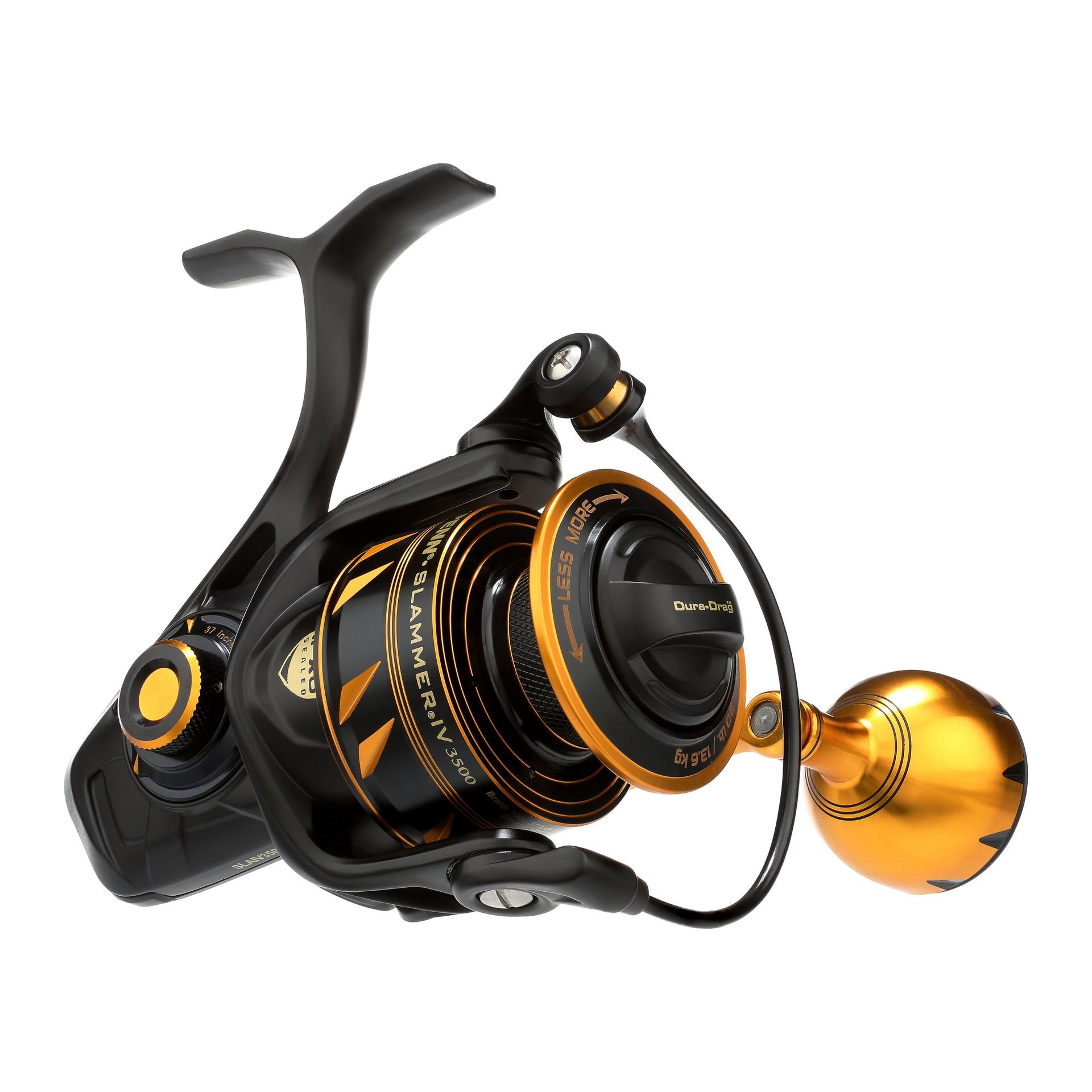 Slammer® IV Bailess Spinning Reel - Saltwater Fishing Reel for Surf, Pier & Offshore Angling | Smooth Drag System | Corrosion-Resistant Design