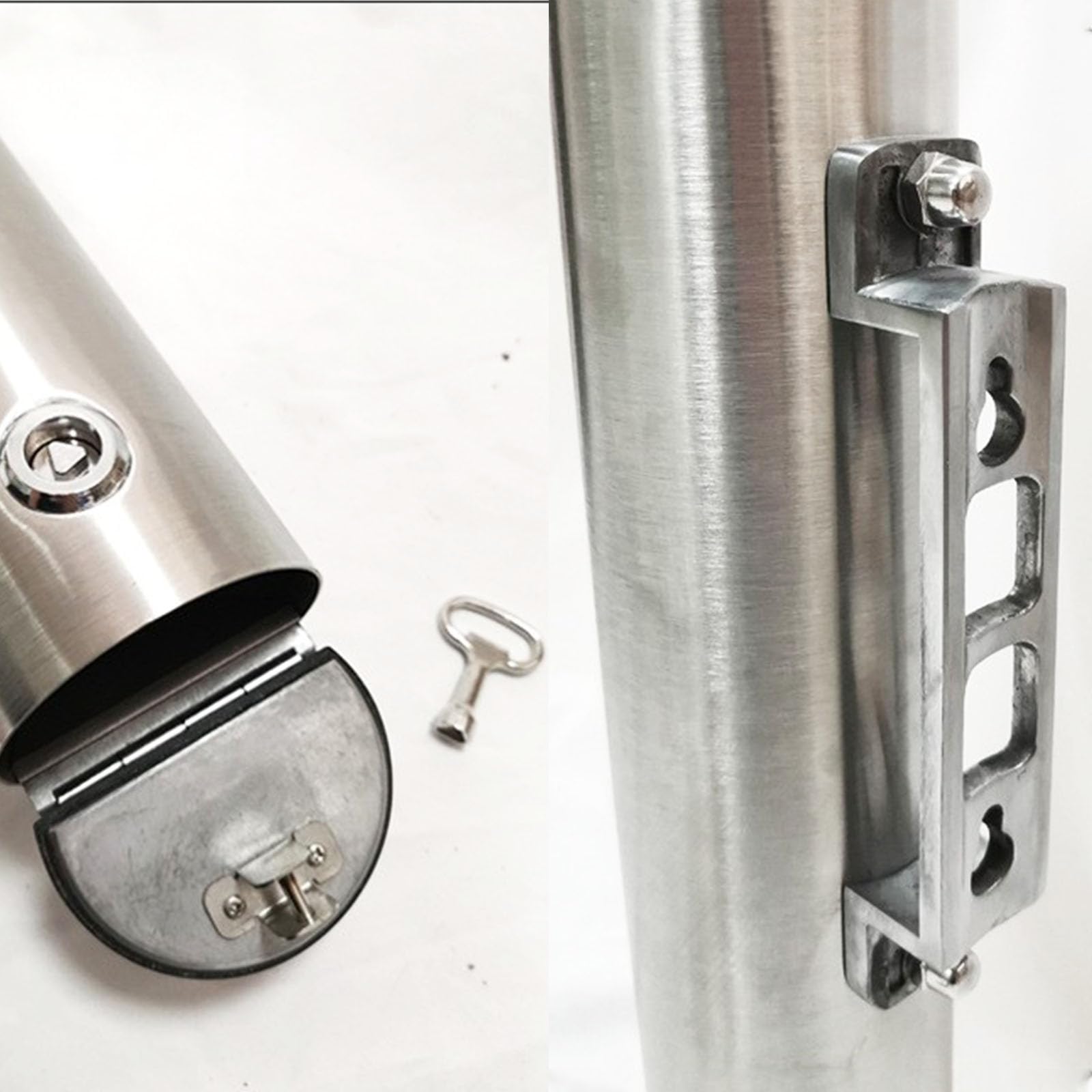 Stainless Steel Wall Mounted Outdoor Ashtray - Metal Cigarette Butt Receptacle for Smoking Areas, Pubs & Shelters | Durable & Weatherproof for Patios, Balconies & Public Spaces