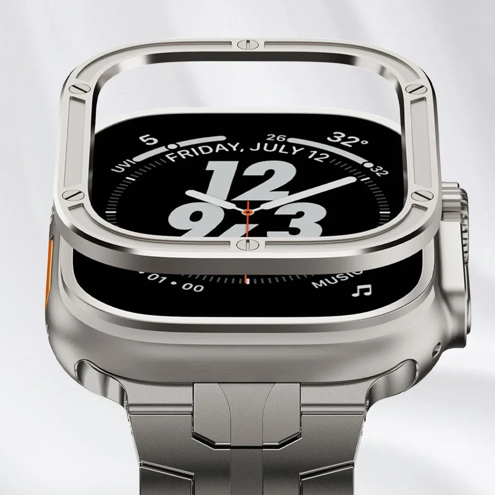 Premium 316L Stainless Steel Protection Ring for Ultra 49mm Smartwatch - Durable Scratch-Resistant Band for Workouts, Outdoor Activities & Daily Wear