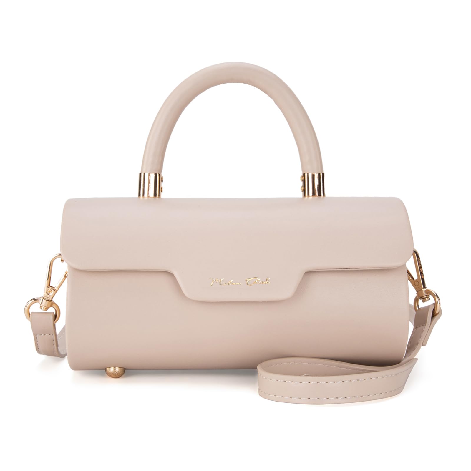 Milan Chiva Small Designer Handbags for Women - Mini Top Handle Barrel Purse - Cute & Stylish Crossbody Bag for Work, Party, and Daily Use
