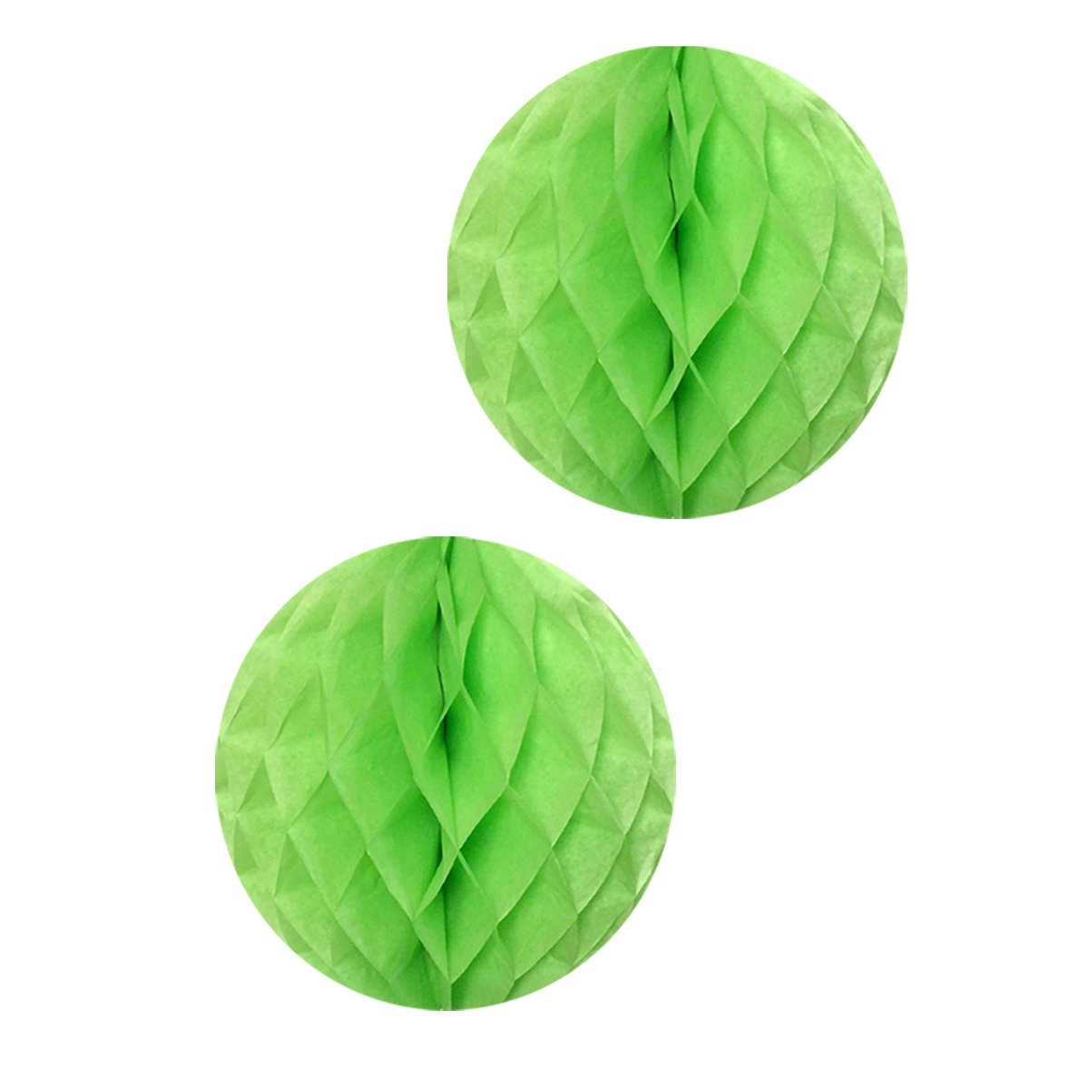 16 Inch Light Green Honeycomb Tissue Ball Decorations (2 Pack) - Perfect for Weddings, Birthday Parties, Baby Showers & Nursery Décor | Party Hanging Decor, Home Celebration Decorations