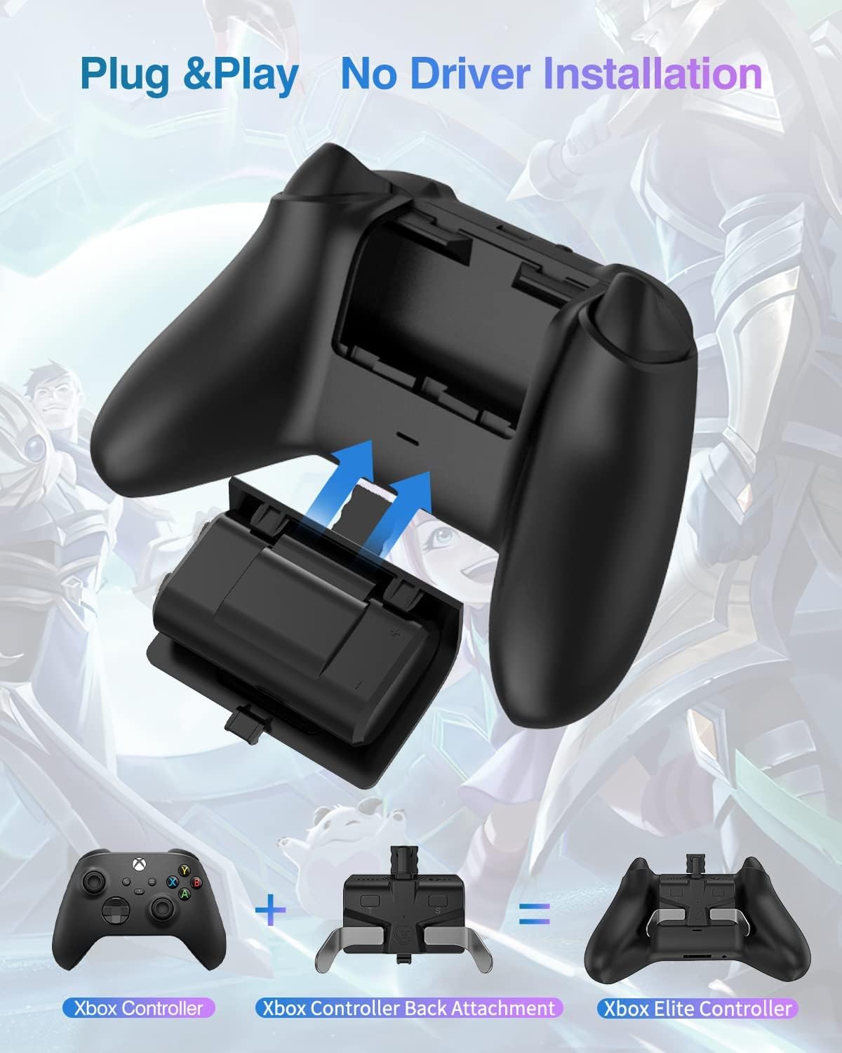 Xbox Series Controller Paddles - 2 Back Buttons, Memory Function for Gaming