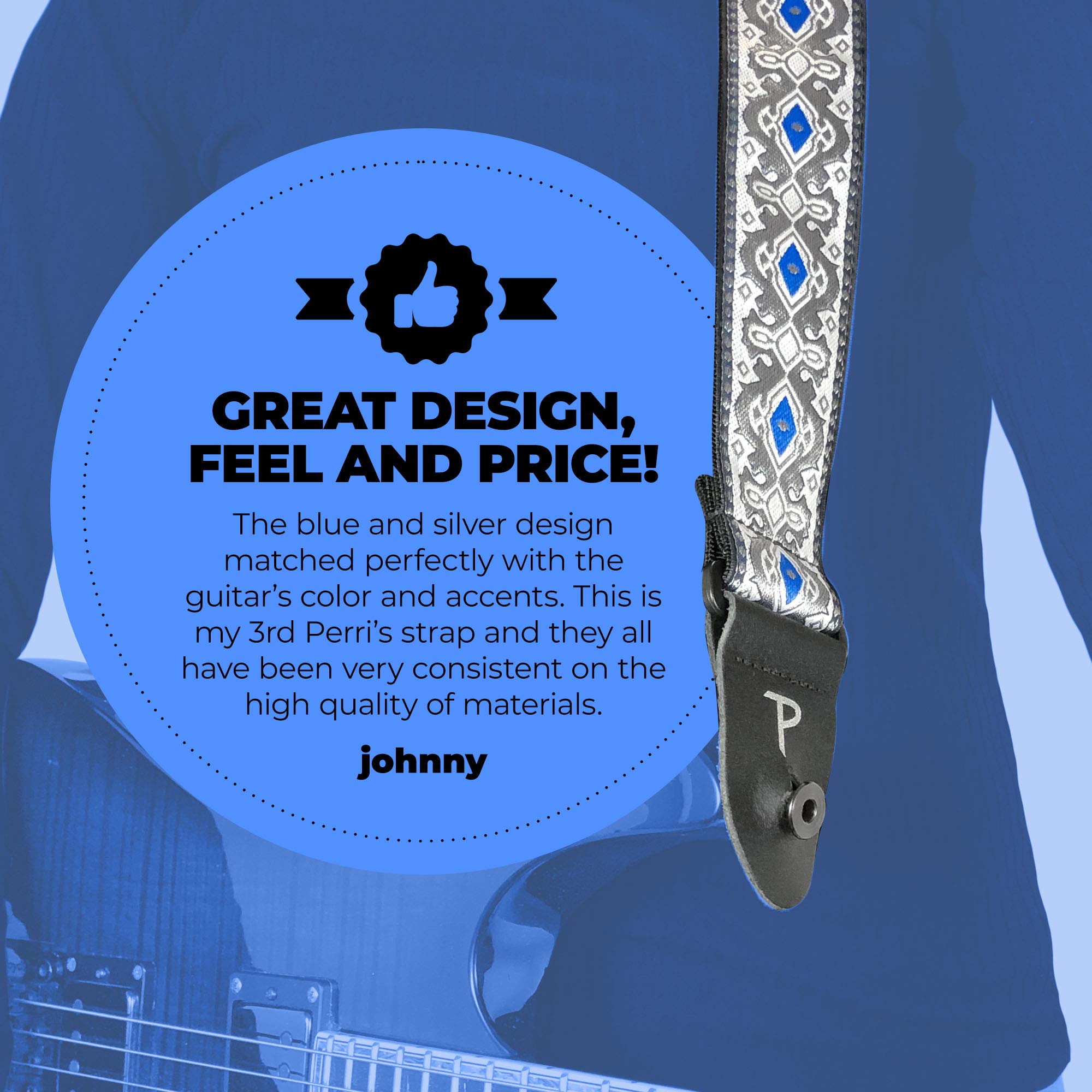 Premium Adjustable Jacquard Guitar Strap for Acoustic, Bass & Electric Guitars - Handcrafted in Canada - Perfect for Live Performances, Studio Sessions & Music Practice