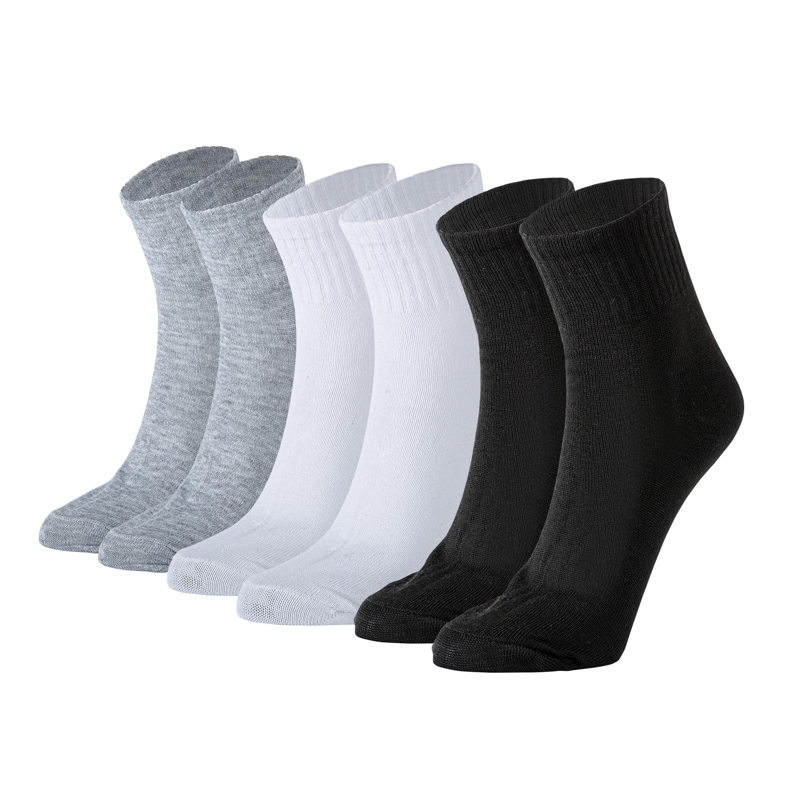 30 Pairs Quarter Ankle Socks - Breathable Athletic Socks for Men & Women - Perfect for Running, Gym, Workout & Everyday Wear