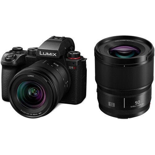 Panasonic LUMIX S5 II Full Frame Mirrorless Camera Kit with 20-60mm F3.5-5.6 & 50mm F1.8 Lenses - Professional Photography, Vlogging, and Travel Videography