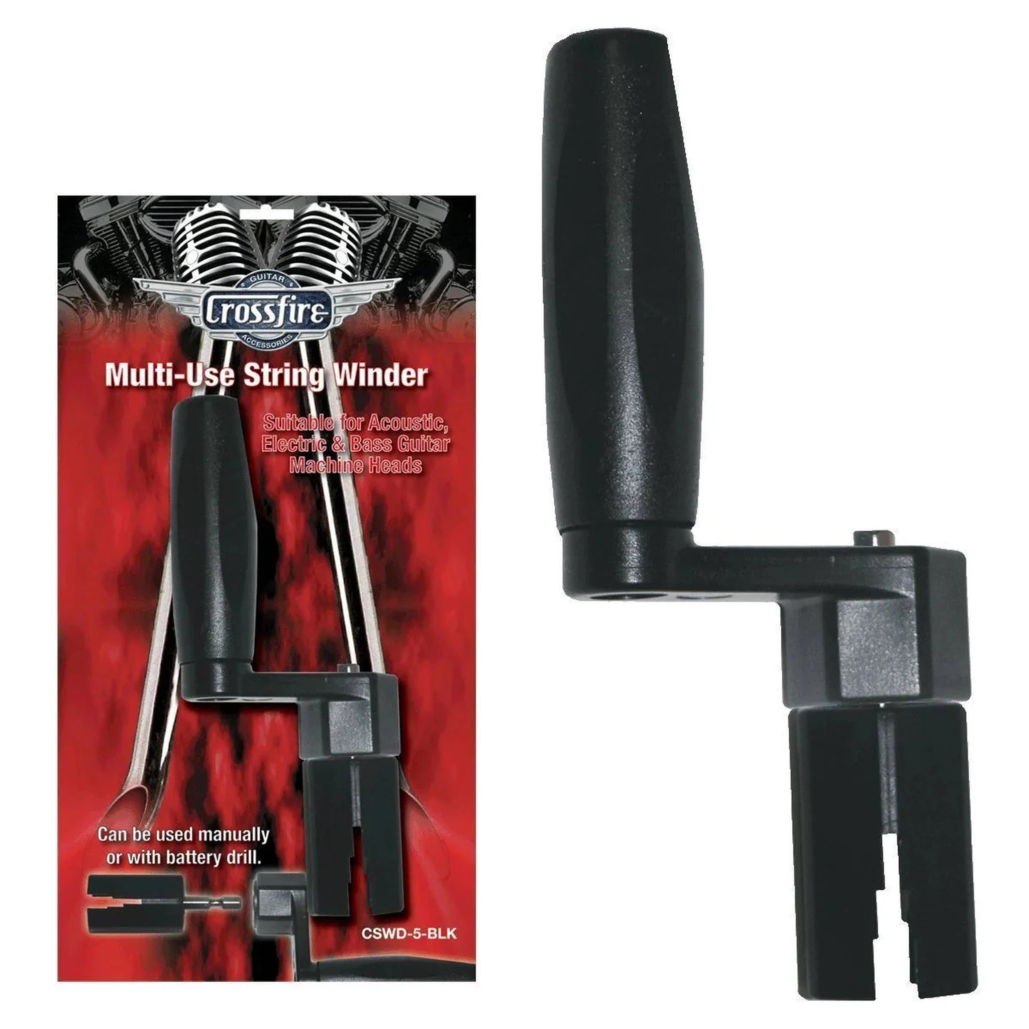 Crossfire Multiuse String Winder - Professional Tennis & Badminton Stringing Tool for Rackets | Perfect for Sports Enthusiasts & Coaches