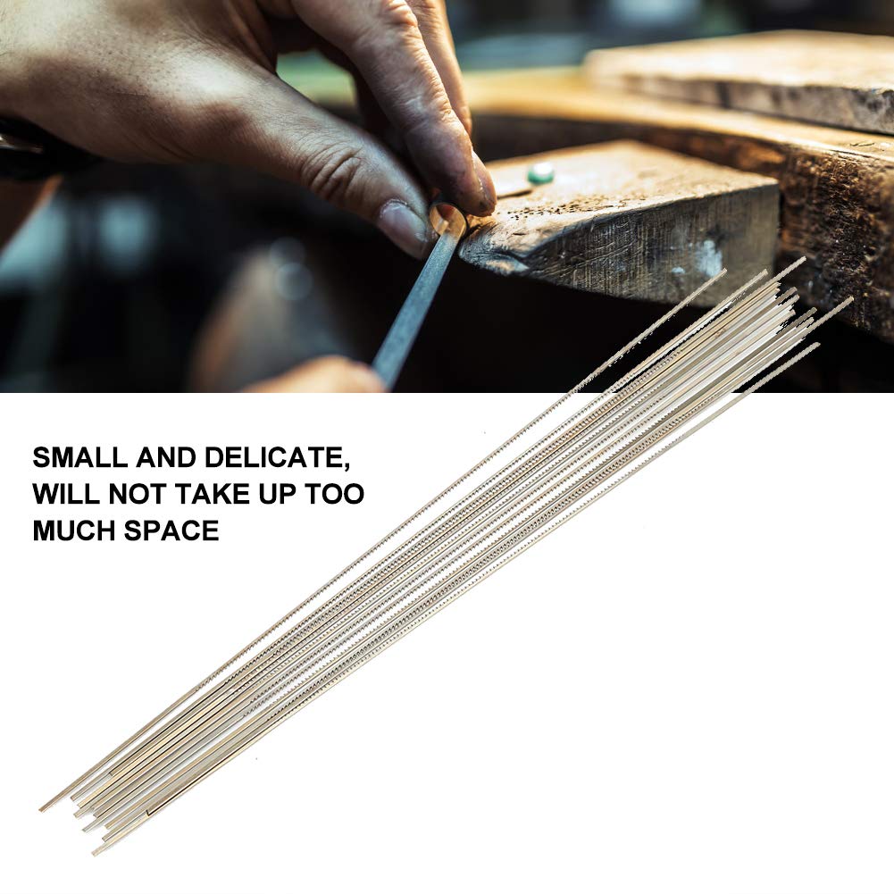 12pcs Tungsten Steel Jewelry Saw Blades - Spiral Teeth Wax Cutting Blades for Jewelry Making, Wood Carving & DIY Crafts - Durable Scroll Saw Tool for Precision Cutting & Engraving