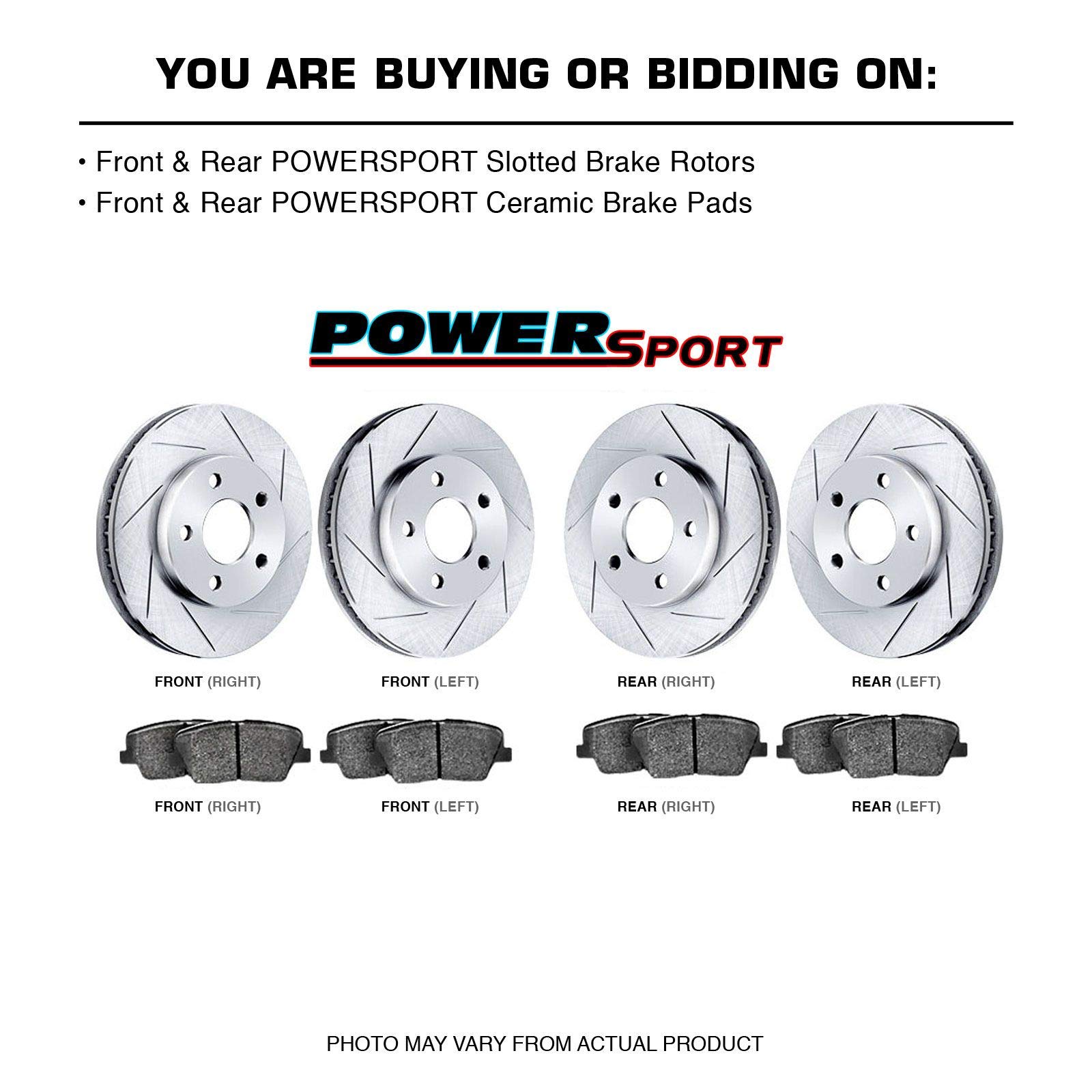 Premium Ceramic Brake Pads & Rotors Kit for 2017-2021 Subaru Impreza - Front & Rear Brake System Upgrade | High-Performance Braking for Daily Commuting & Sport Driving