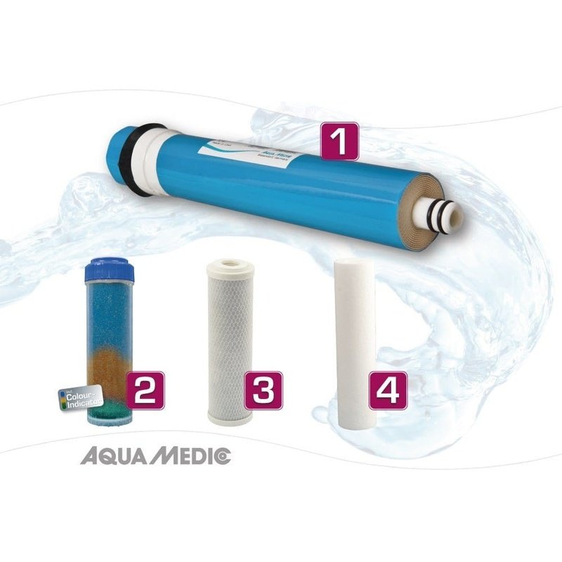 Aqua Medic Platinum Line Plus 24V Reverse Osmosis System - 400L/Day High Efficiency Water Filtration for Home & Marine Aquariums | Perfect for Saltwater Tanks, Reef Systems & Hydroponics