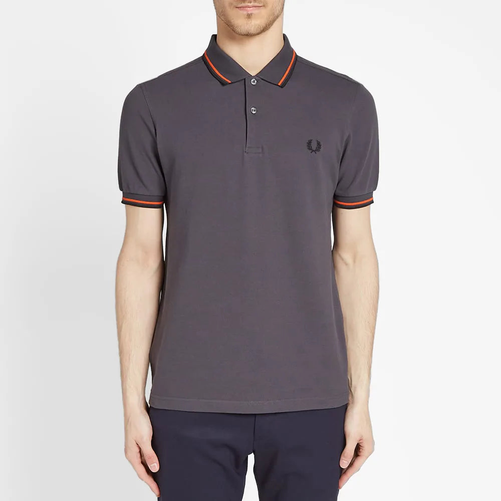 Fred Perry Men's Twin Tipped Polo Shirt - Classic Cotton Casual Shirt with Embroidered Logo (3-Pack) | Perfect for Golf, Business Casual & Everyday Wear