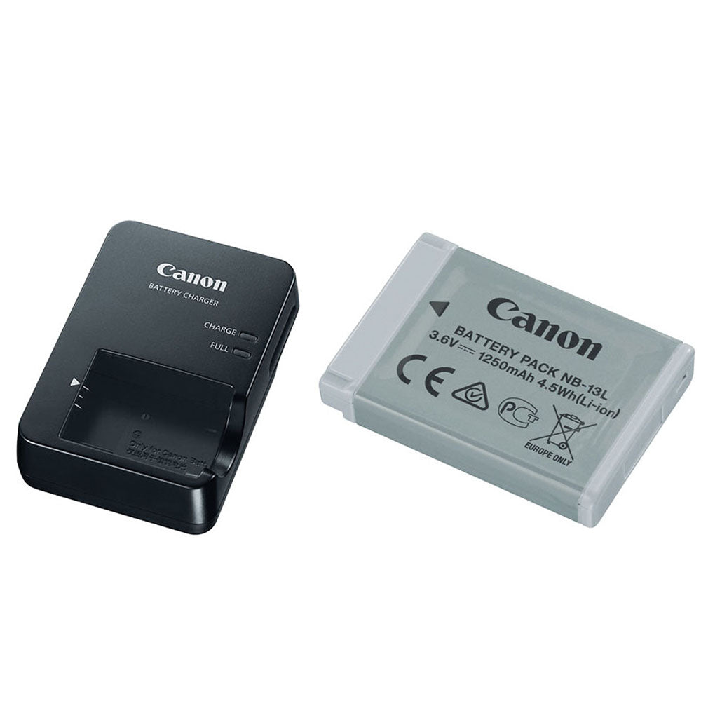 Canon CB-2LHE Battery Charger & NB-13L Li-Ion Battery Pack for Canon Cameras - Perfect for Travel Photography and Professional Shoots