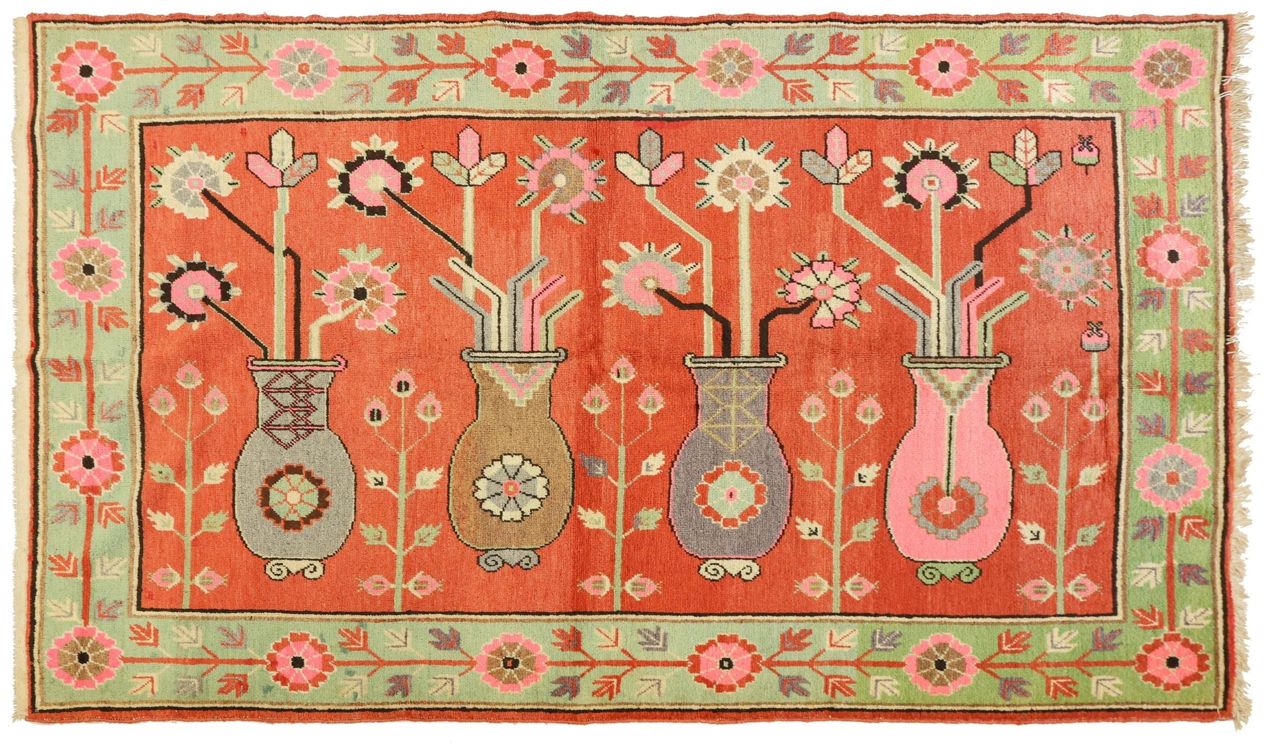 Antique Khotan Handwoven Traditional Rug JF8689 - Premium Wool Carpet for Living Room, Bedroom & Office Decor