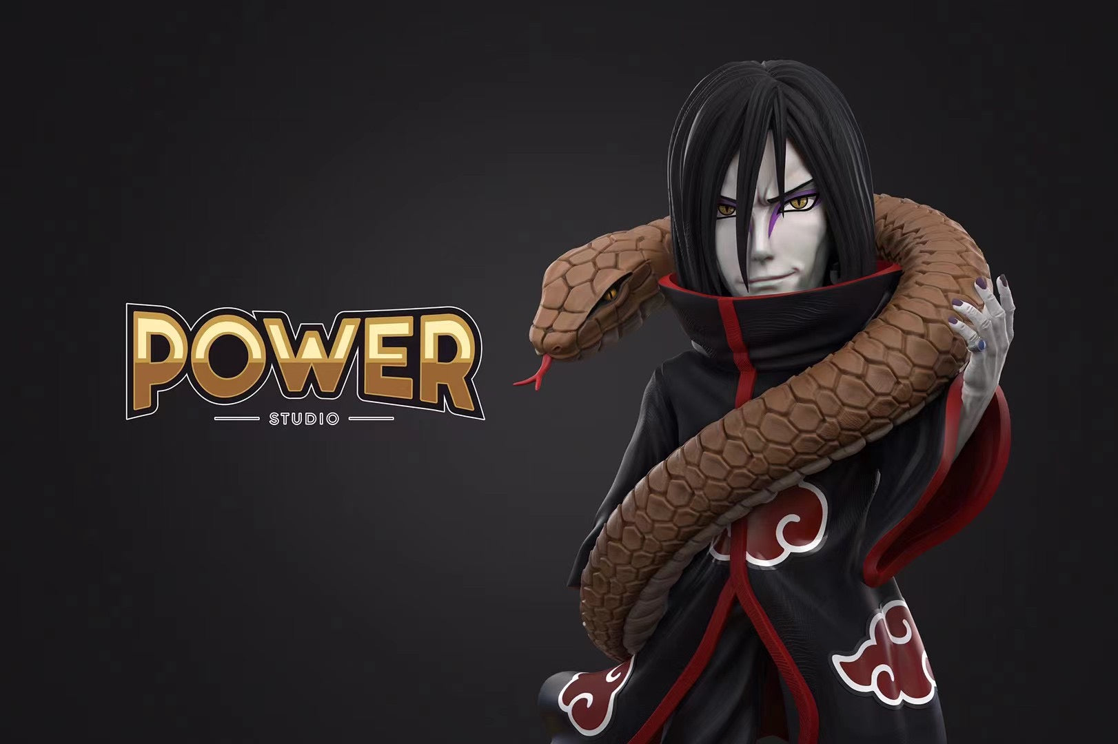 Power Studio Orochimaru Anime Action Figure - Collectible Naruto Character Model for Fans & Decor