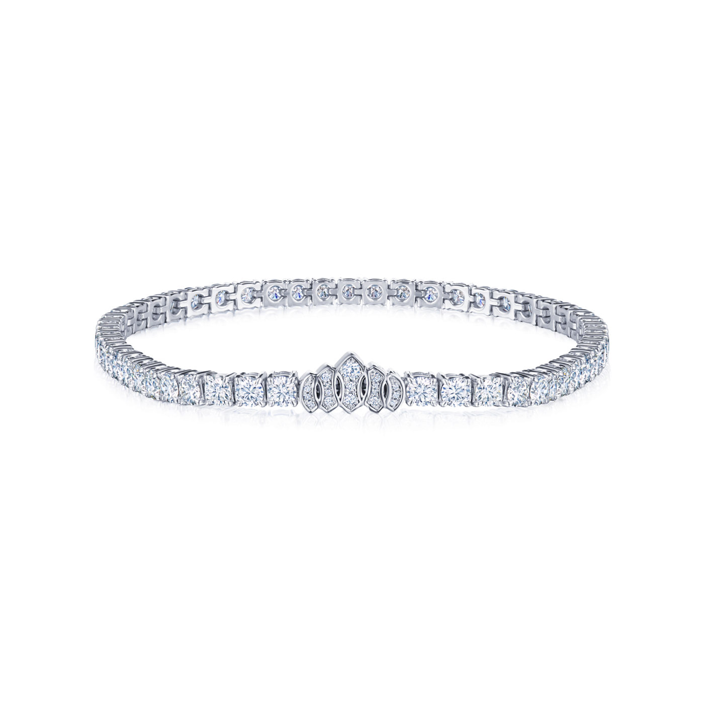 6.20ctw Diamond Tiara Line Bracelet for Women - Elegant Tennis Bracelet for Weddings, Parties & Special Occasions - 925 Sterling Silver Jewelry Gift