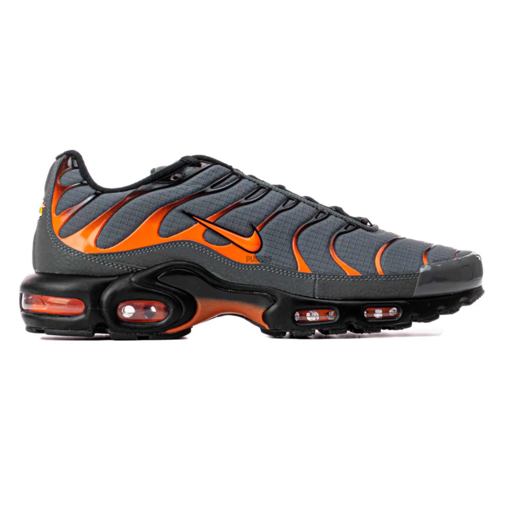 Nike Air Max TN Plus 'Grey Orange' Men's Running Shoes (2022) - Lightweight Cushioned Sneakers for Jogging, Gym Workouts & Streetwear Fashion