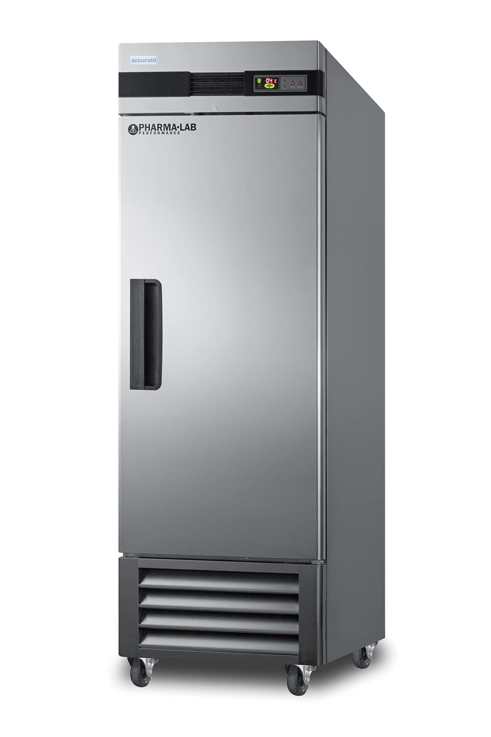 Summit ARS23ML 23 Cu.Ft. Stainless Steel Upright Pharmacy Refrigerator - Automatic Defrost, Digital Thermostat, Lock | Medical Storage, Vaccine Preservation, Laboratory Use