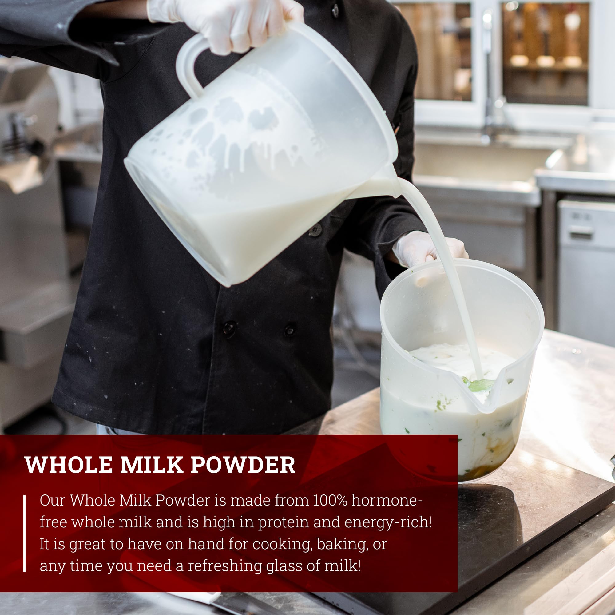 Hoosier Hill Farm Whole Milk Powder - 25LB Bulk Bag | High-Quality Dairy Powder for Baking, Cooking & Emergency Food Storage | Great for Camping, Smoothies & Recipes