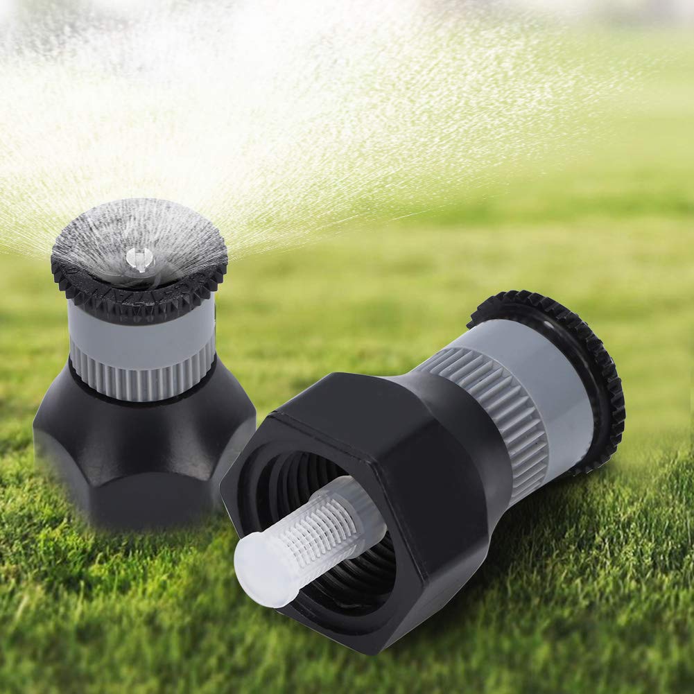 01 Buried Watering Nozzle - Adjustable 25° to 360° Spray Pattern Plastic Garden Sprinkler for Lawns, Flower Beds & Landscaping | Durable Underground Irrigation System for Efficient Watering