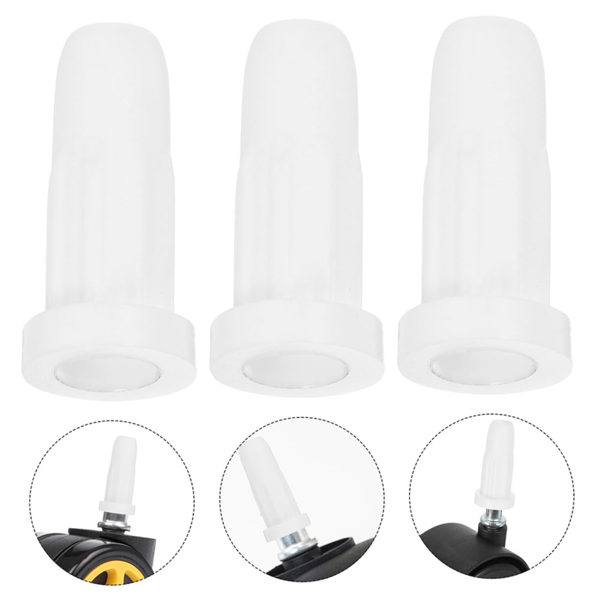 Vaguelly 40-Piece Plastic Crib Leg Wheel Caster Cups - Non-Slip Furniture Mat Protectors for Hardwood Floors - Perfect for Baby Cribs, Office Chairs & Rolling Furniture