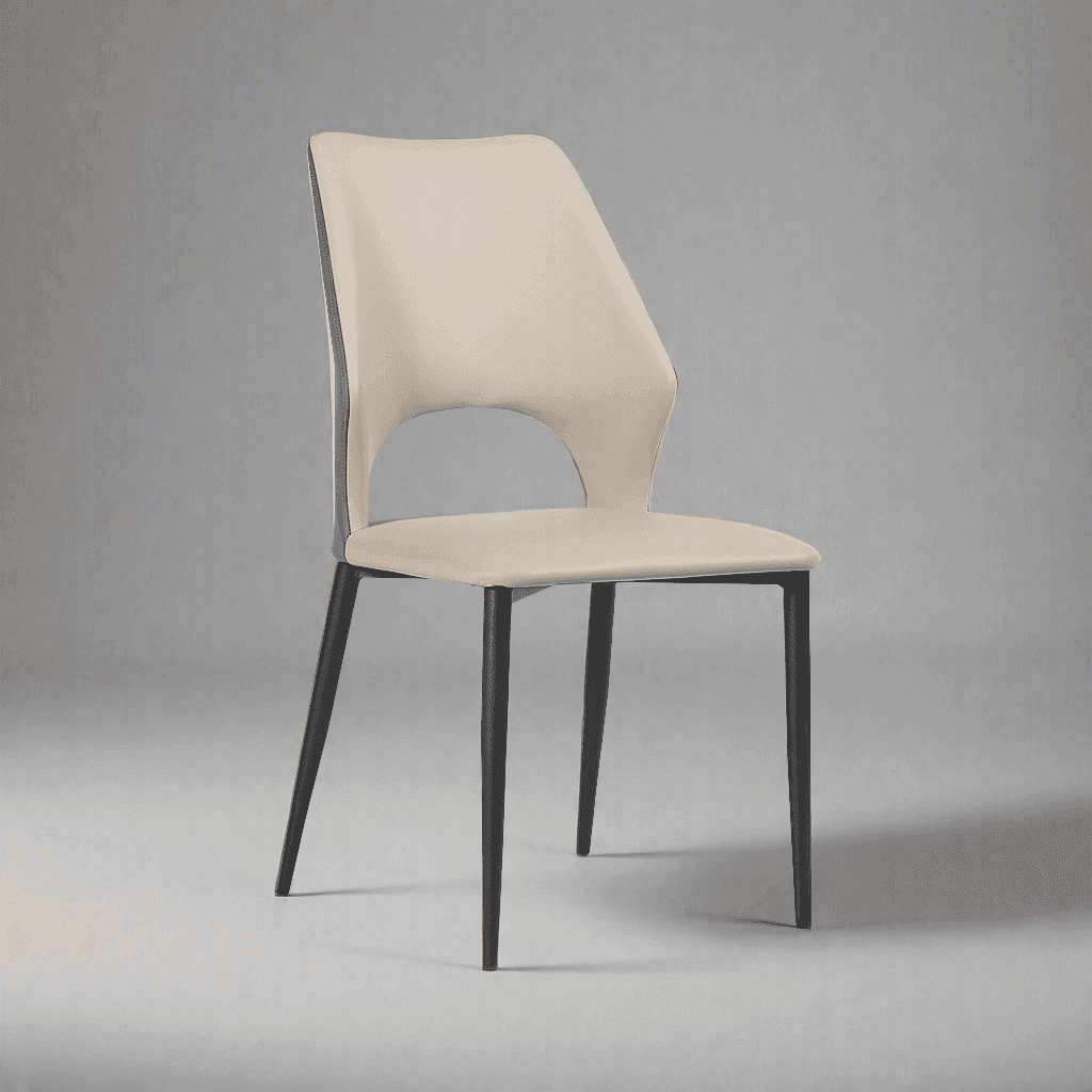Hadley Dining Chair - Modern Wooden Dining Room Chair with Upholstered Seat - Comfortable & Stylish for Home, Kitchen, Restaurant, and Office Use
