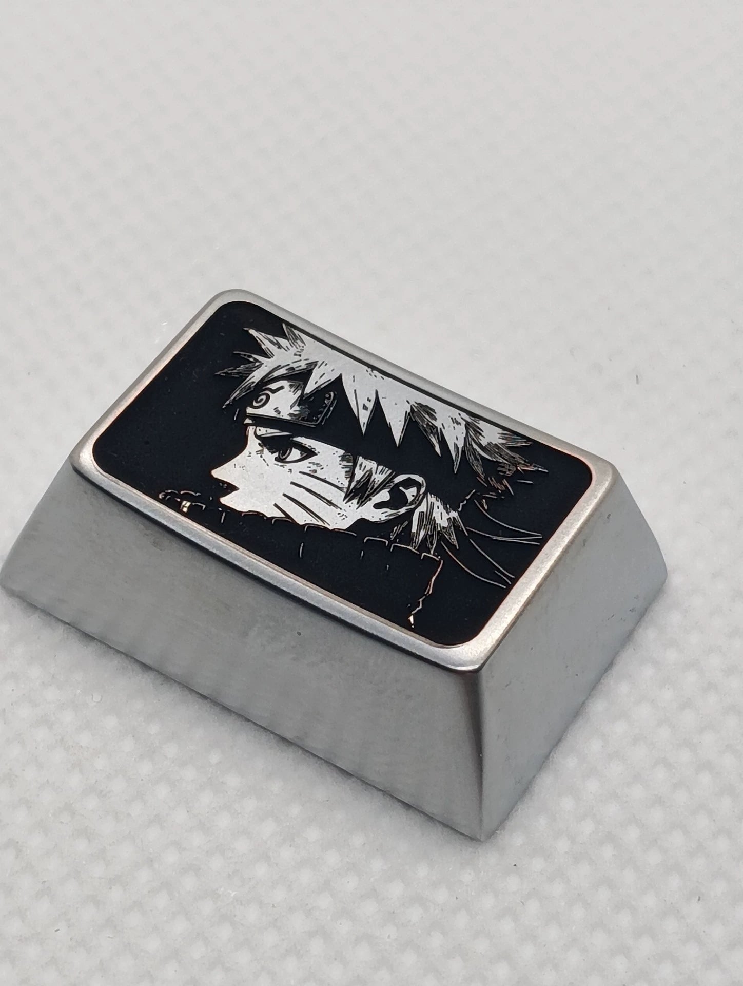 Naruto Anime Zinc Alloy Custom Keycaps - 1.5U & 1.75U Metal Decorative Keycaps for Mechanical Keyboards - Perfect for Gaming, Collecting & Keyboard Customization